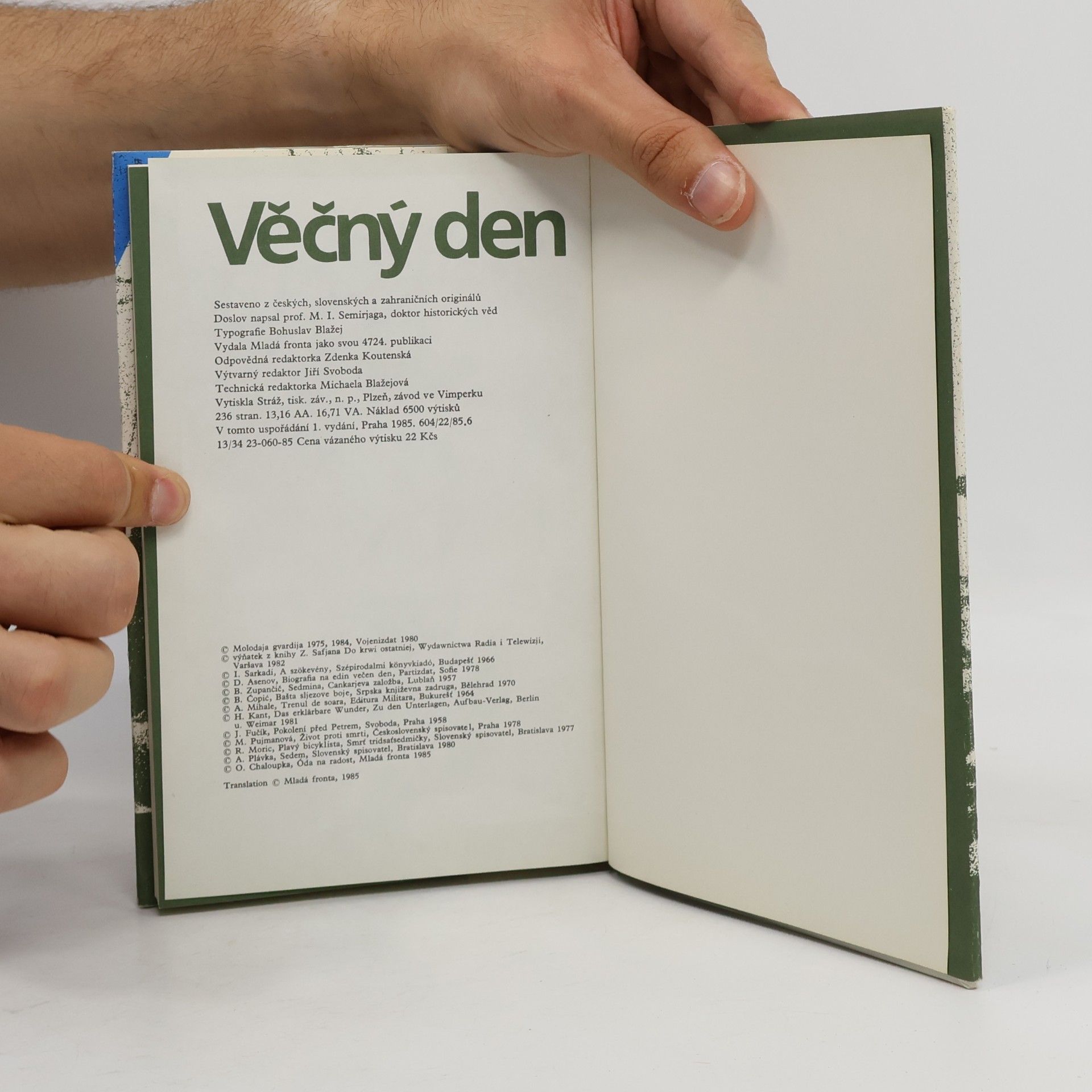 Collectif d'auteurs Věčný den