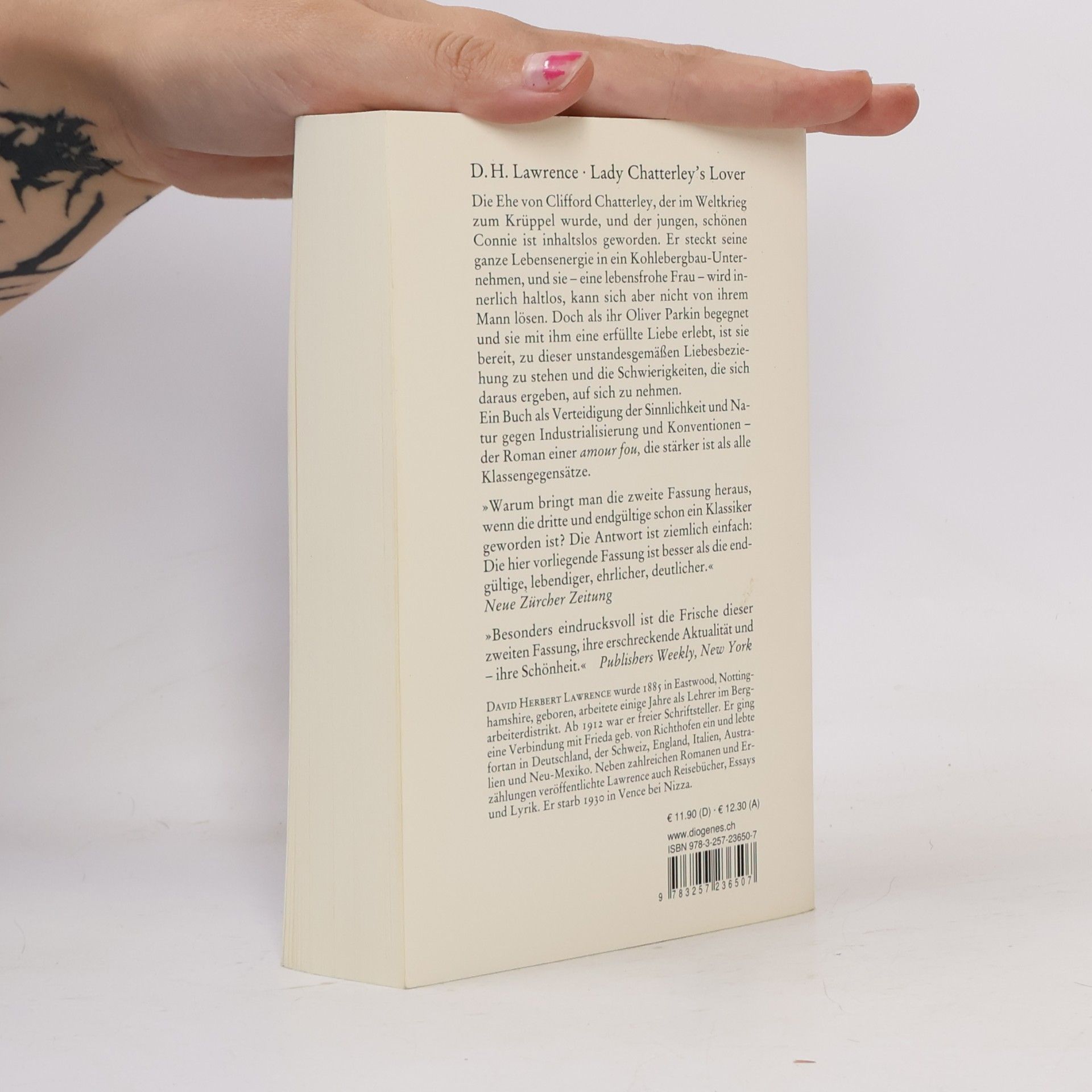 D. H. Lawrence Lady Chatterley's Lover