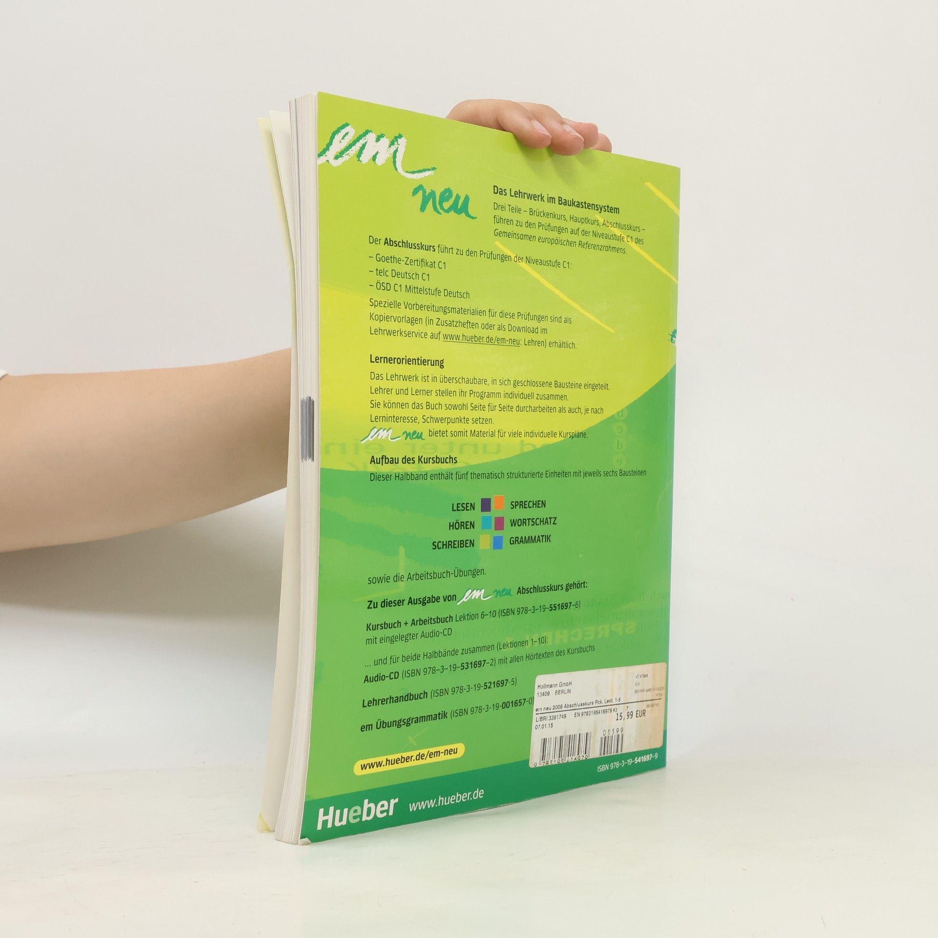 Michaela Perlmann-Balme Em neu 2008 Abschlusskurs Lektion 1-5. Kursbuch und Arbeitsbuch. Deutsch als Fremdsprache Niveaustufe C1