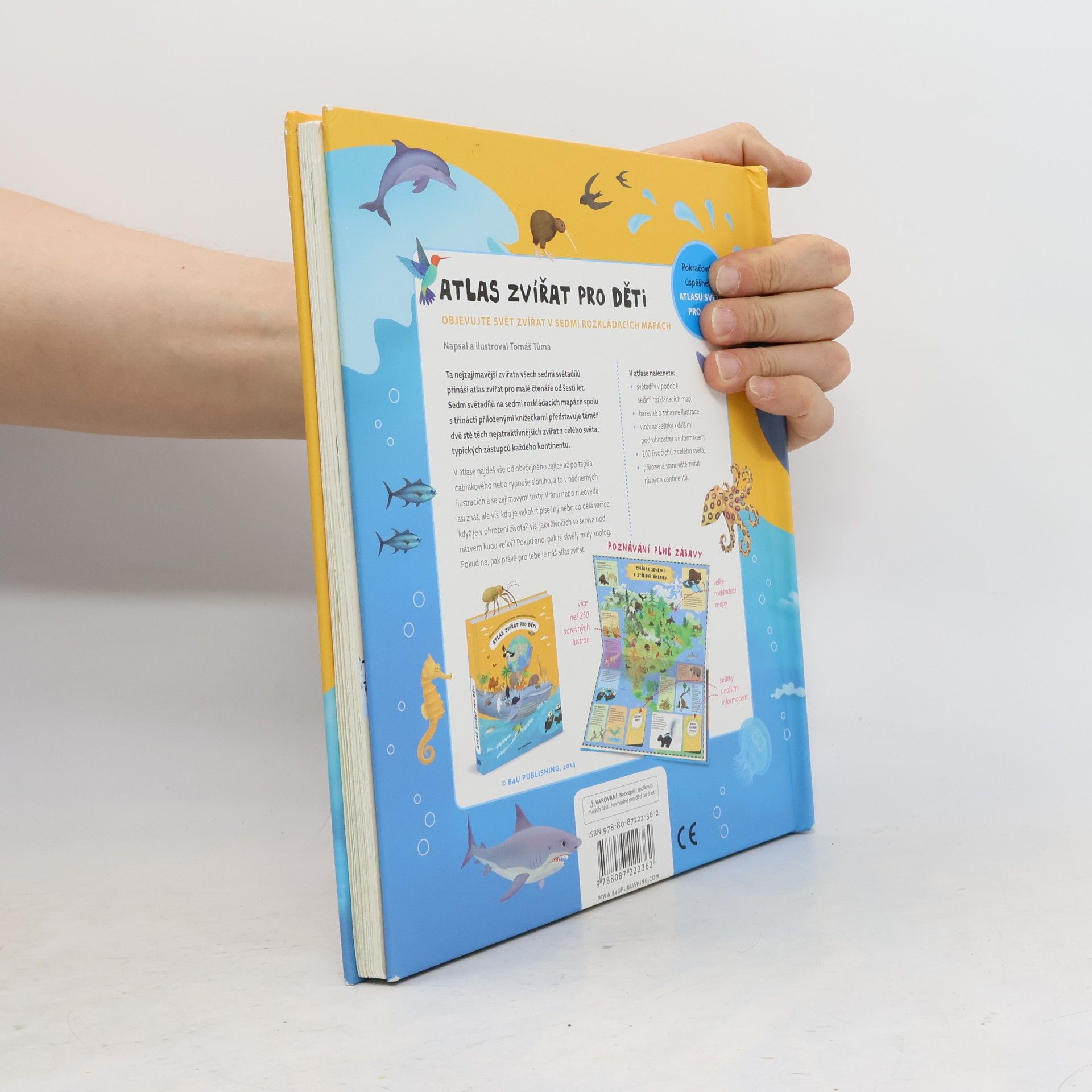 Tomáš Tůma Atlas zvířat pro děti : objevujte svět zvířat v sedmi rozkládacích mapách