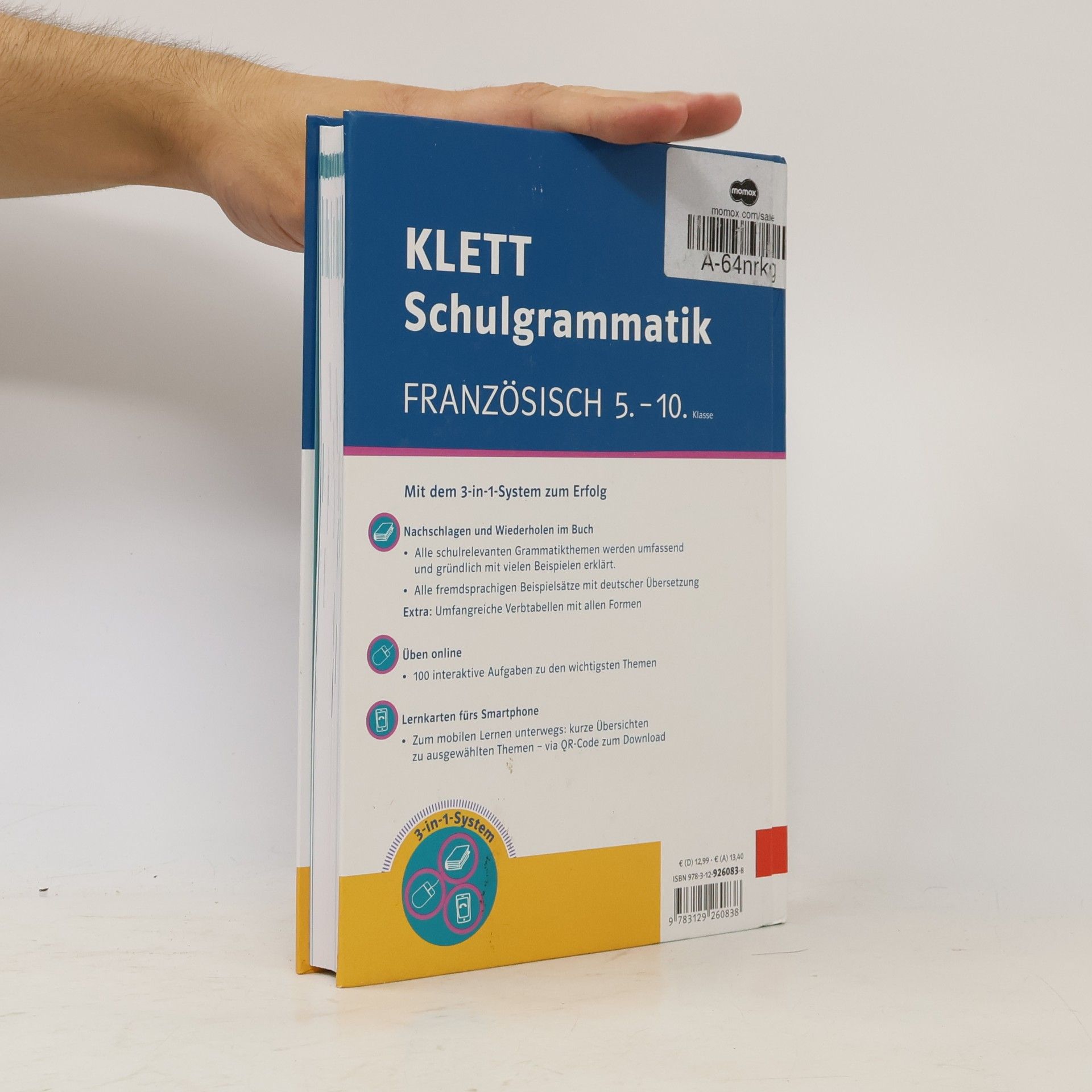 Klett Lerntraining Klett Schulgrammatik Französisch 5.-10. Klasse