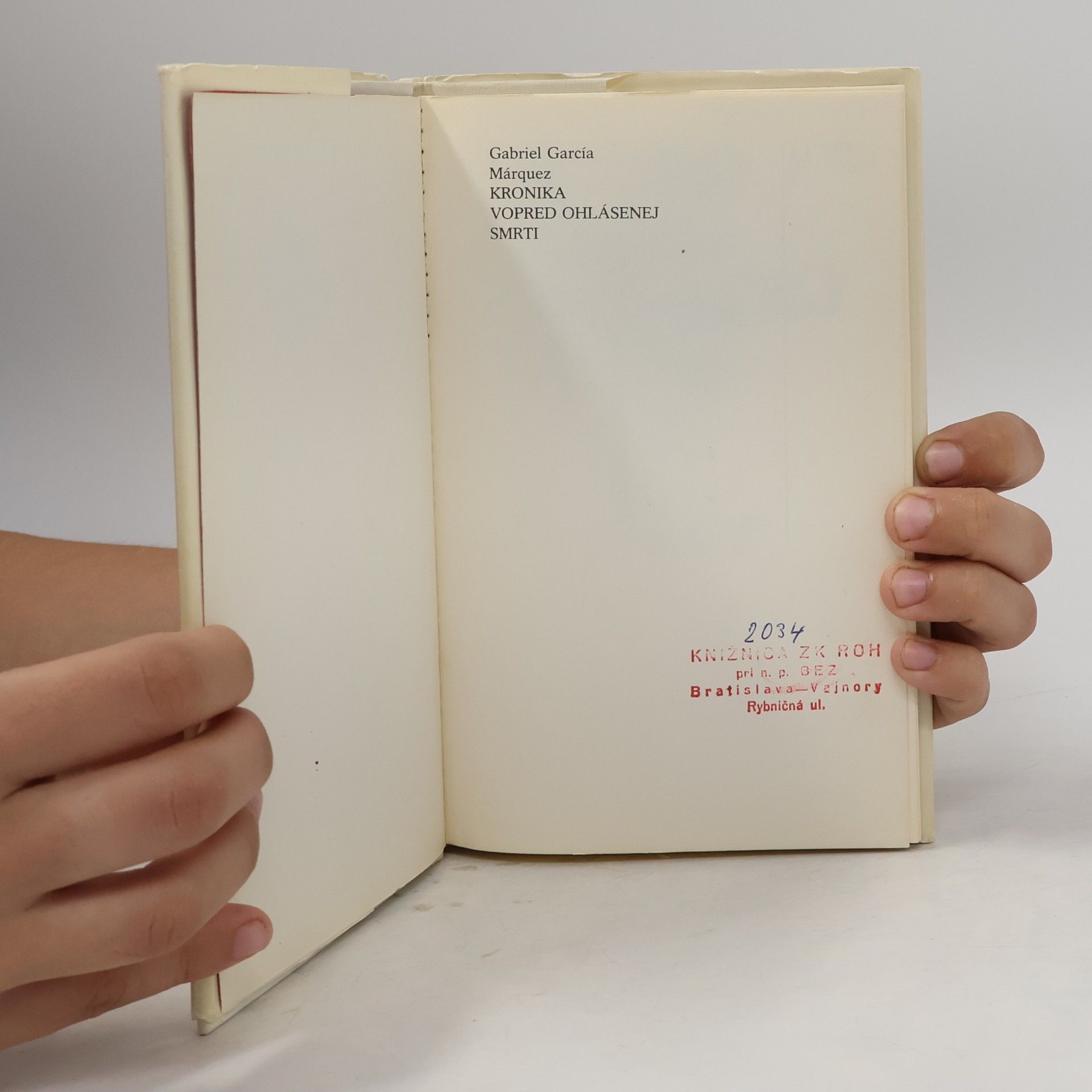 Gabriel García Márquez Kronika vopred ohlásenej smrti
