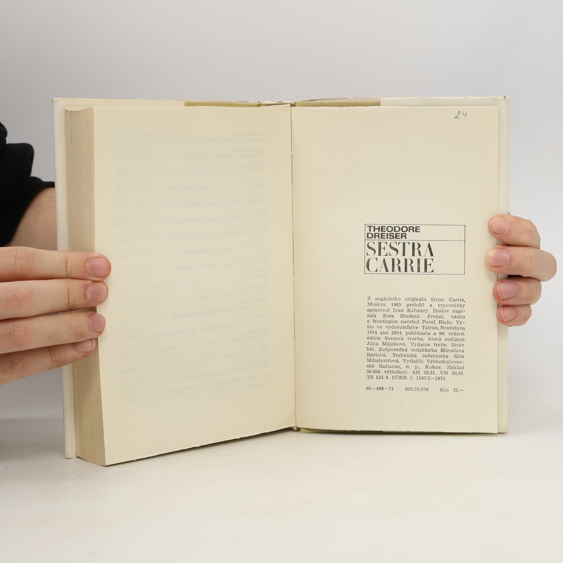 Theodore Dreiser Sestra Carrie