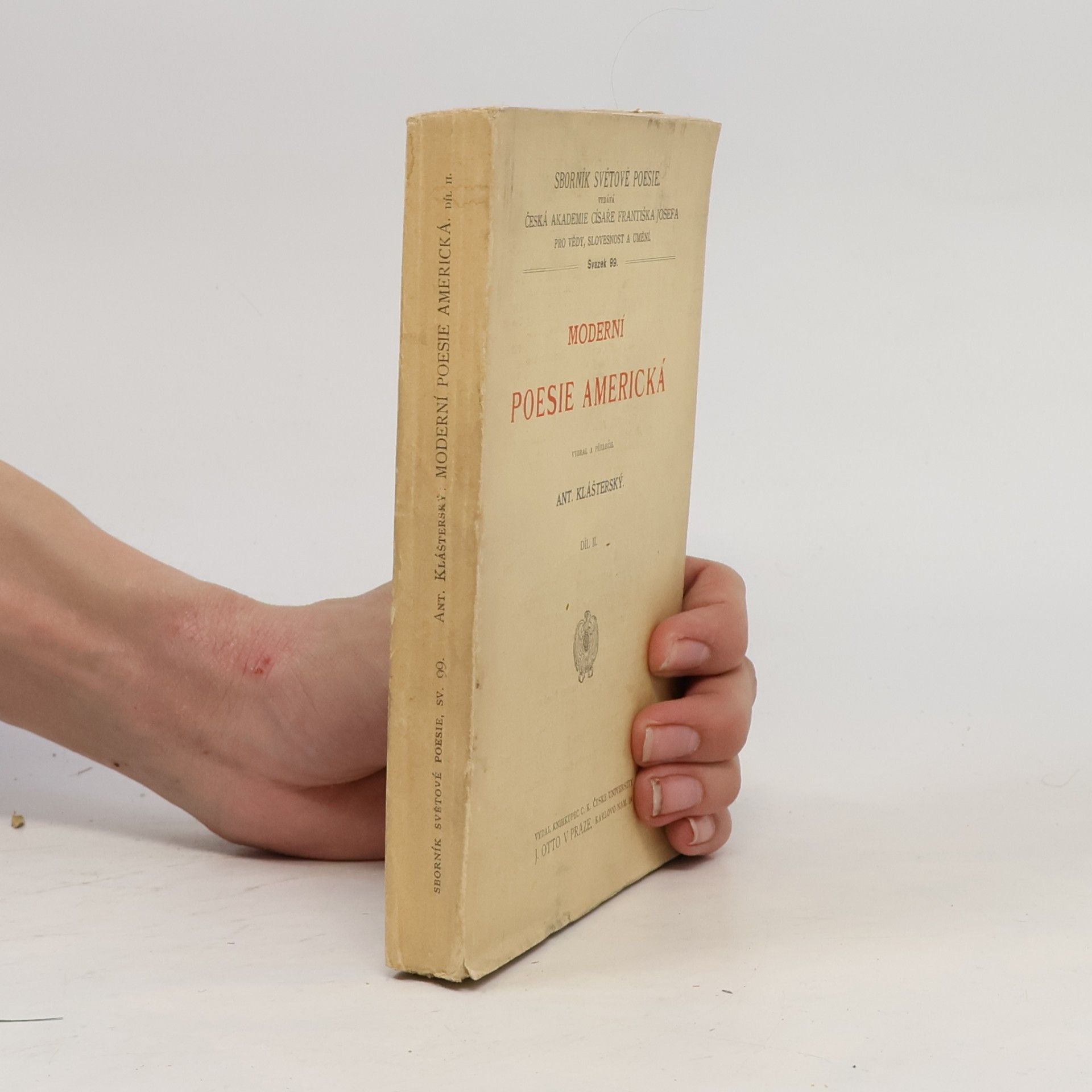 Antonín Klášterský Moderní poesie americká. Díl II.