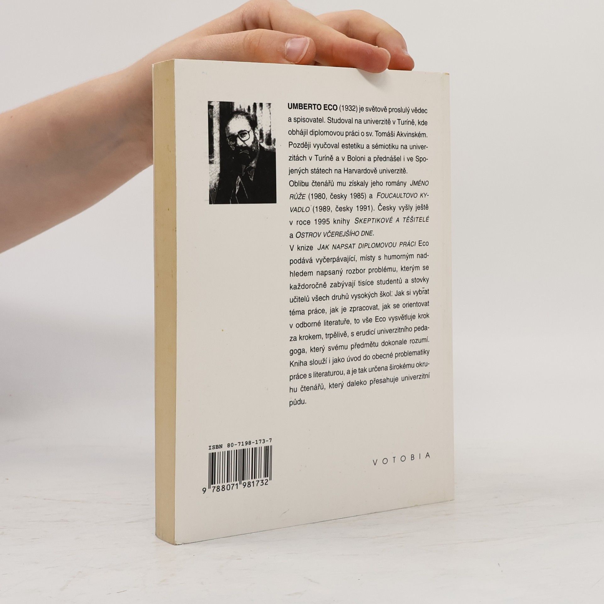 Umberto Eco Jak napsat diplomovou práci