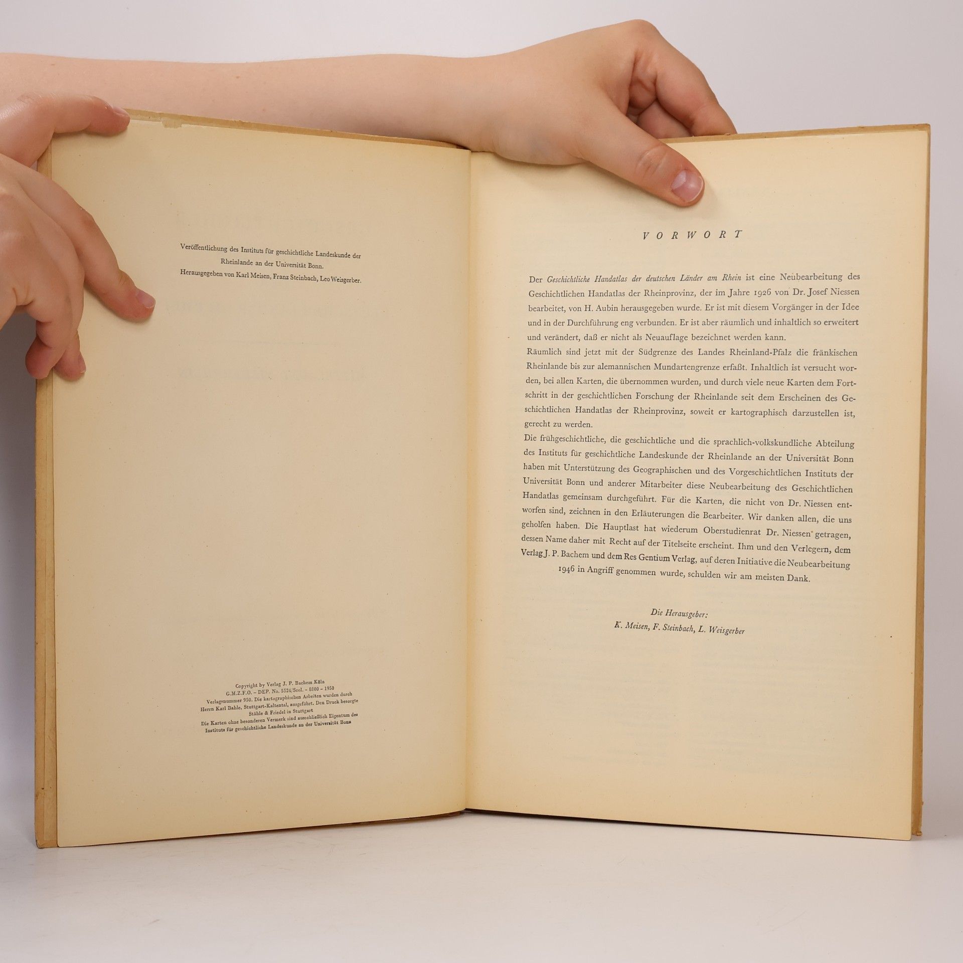 Various authors Geschichtlicher Handatlas der deutschen Länder am Rhein