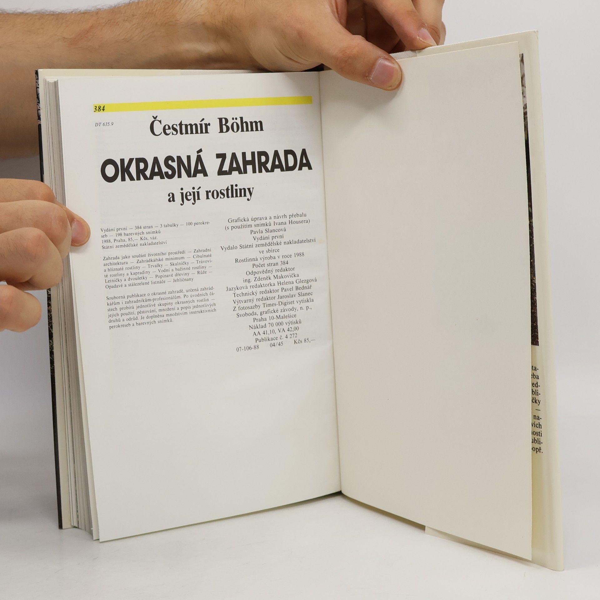 Čestmír Böhm Okrasná zahrada a její rostliny