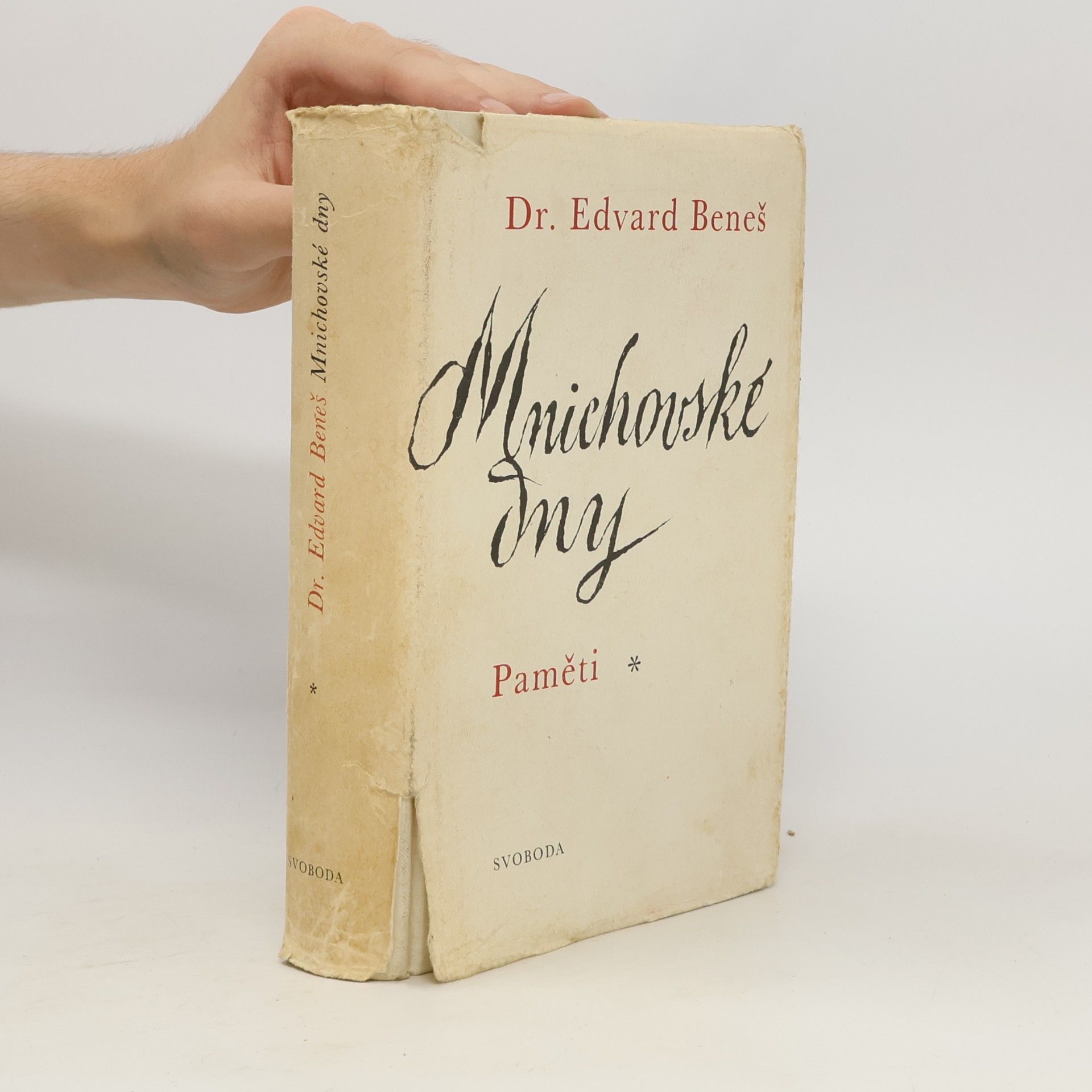 Edvard Beneš Mnichovské dny