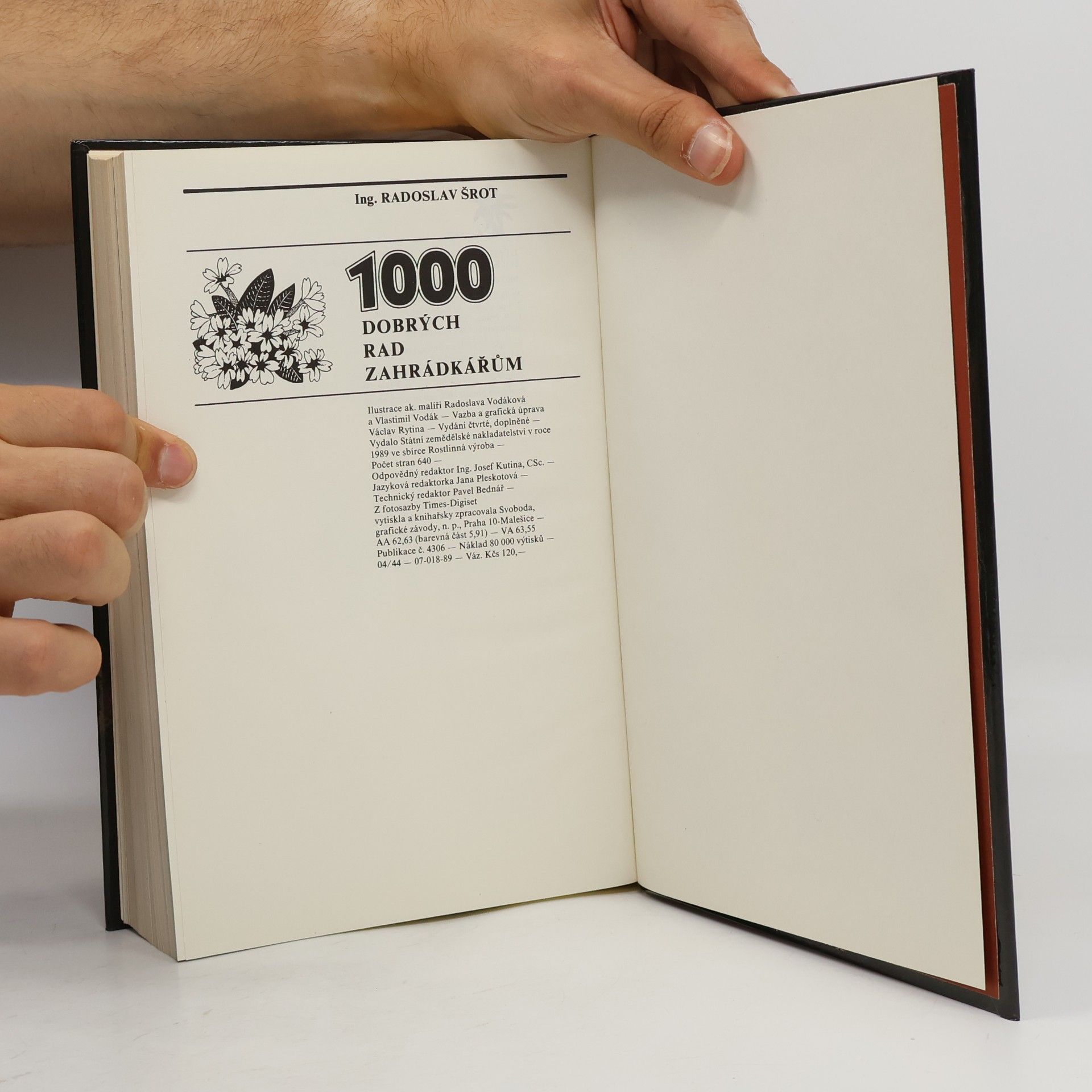 Radoslav Šrot 1000 dobrých rad zahrádkářům