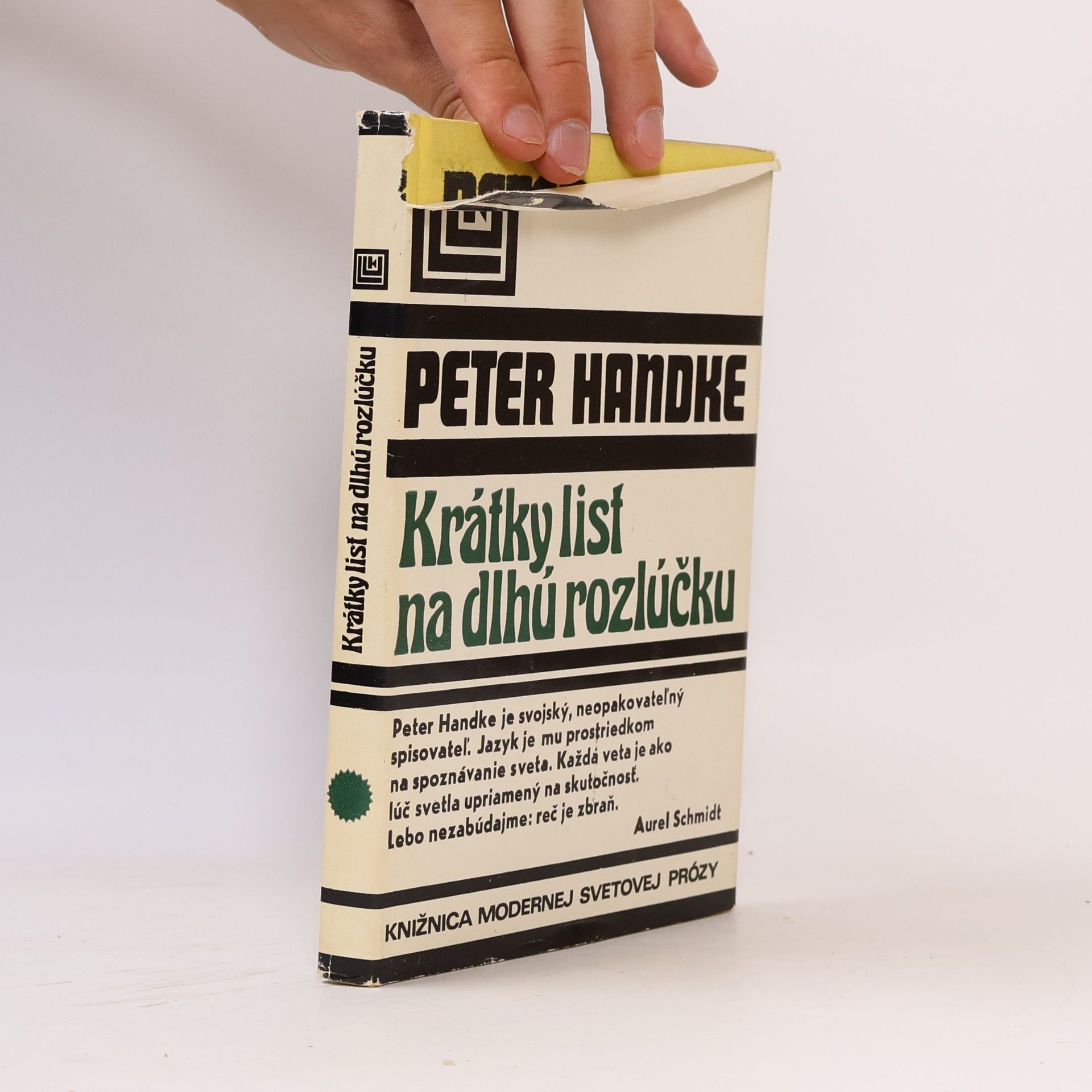 Peter Handke Krátky list na dlhú rozlúčku