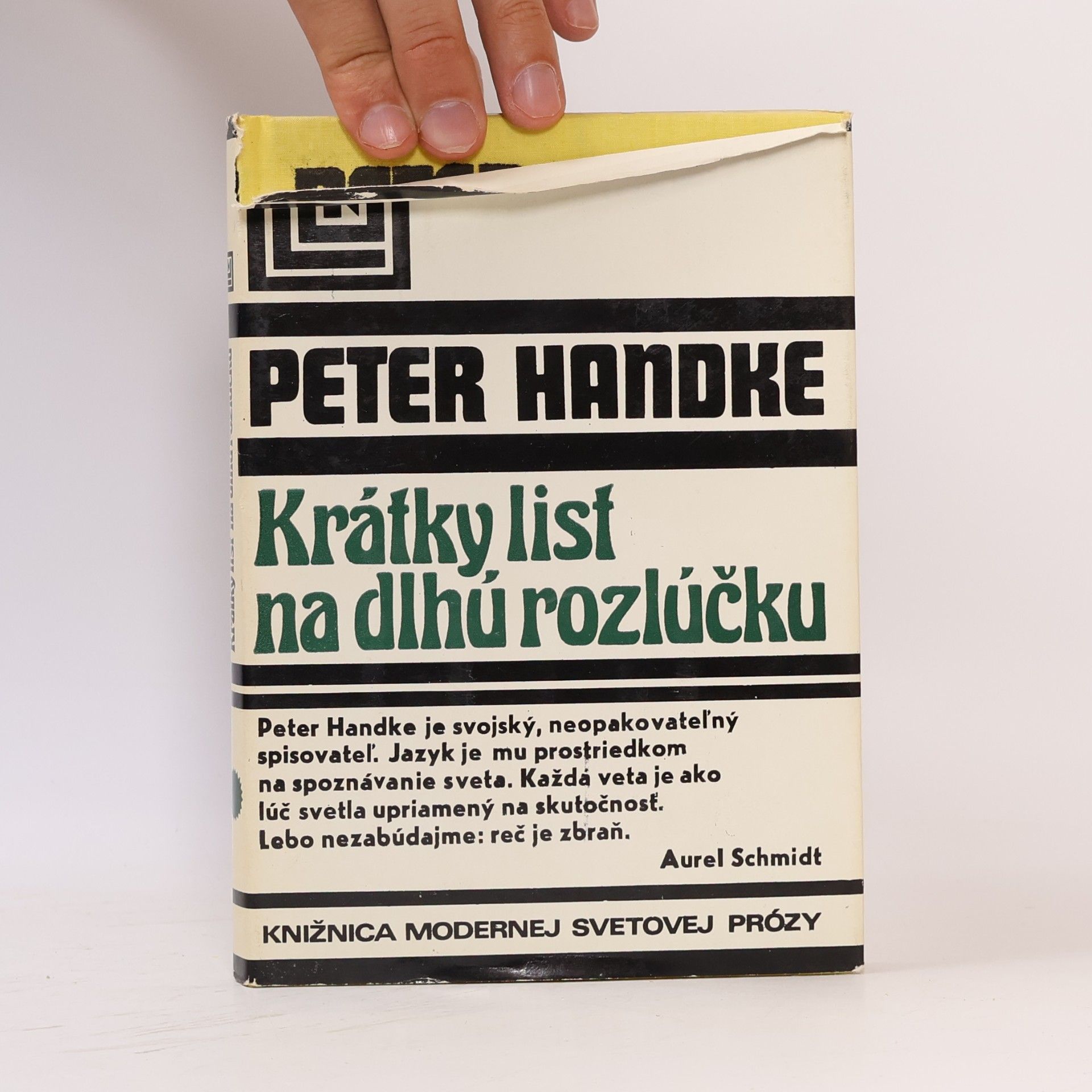 Peter Handke Krátky list na dlhú rozlúčku