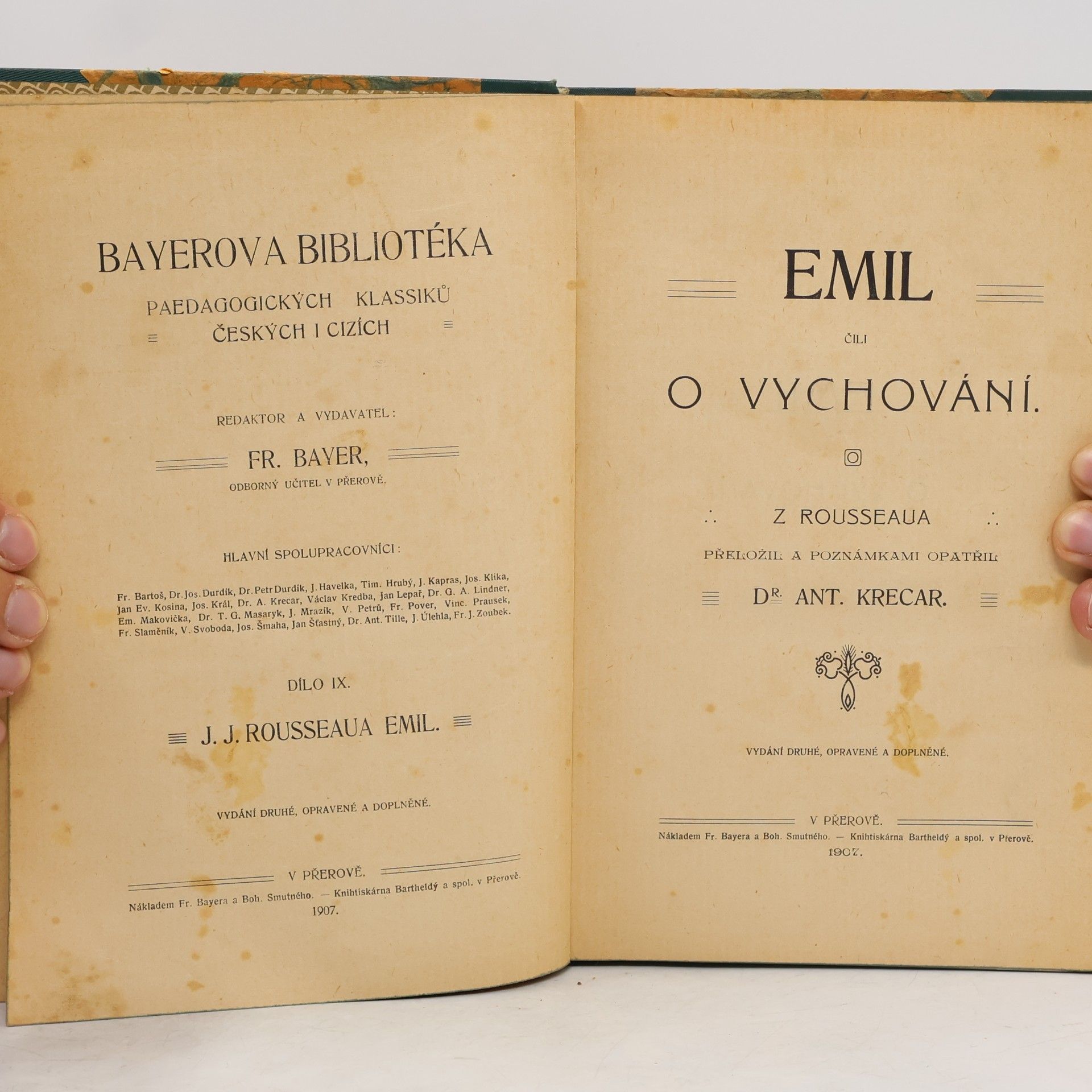 Jean-Jacques Rousseau Emil, čili, O vychování