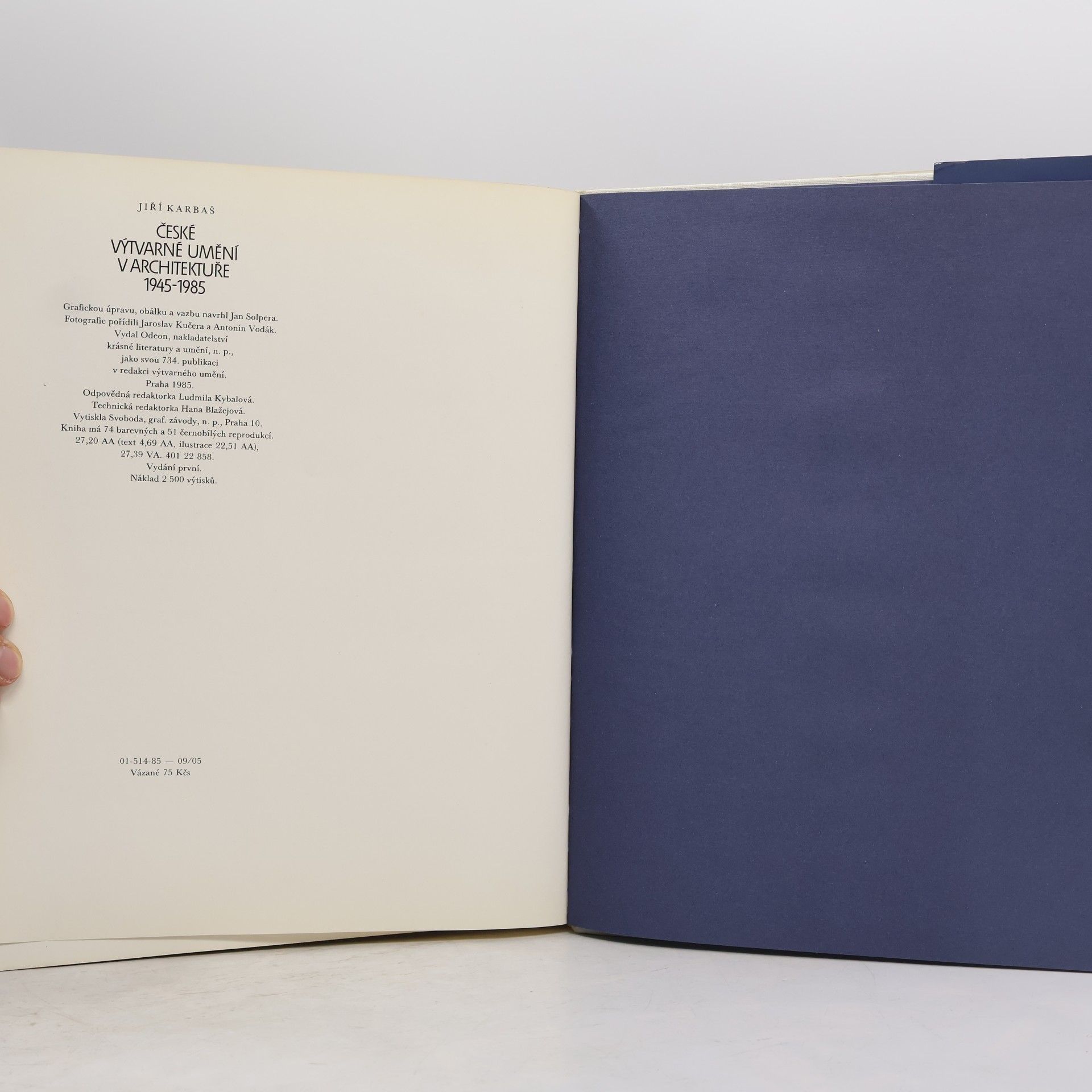 Jiří Karbaš České výtvarné umění v architektuře 1945-1985