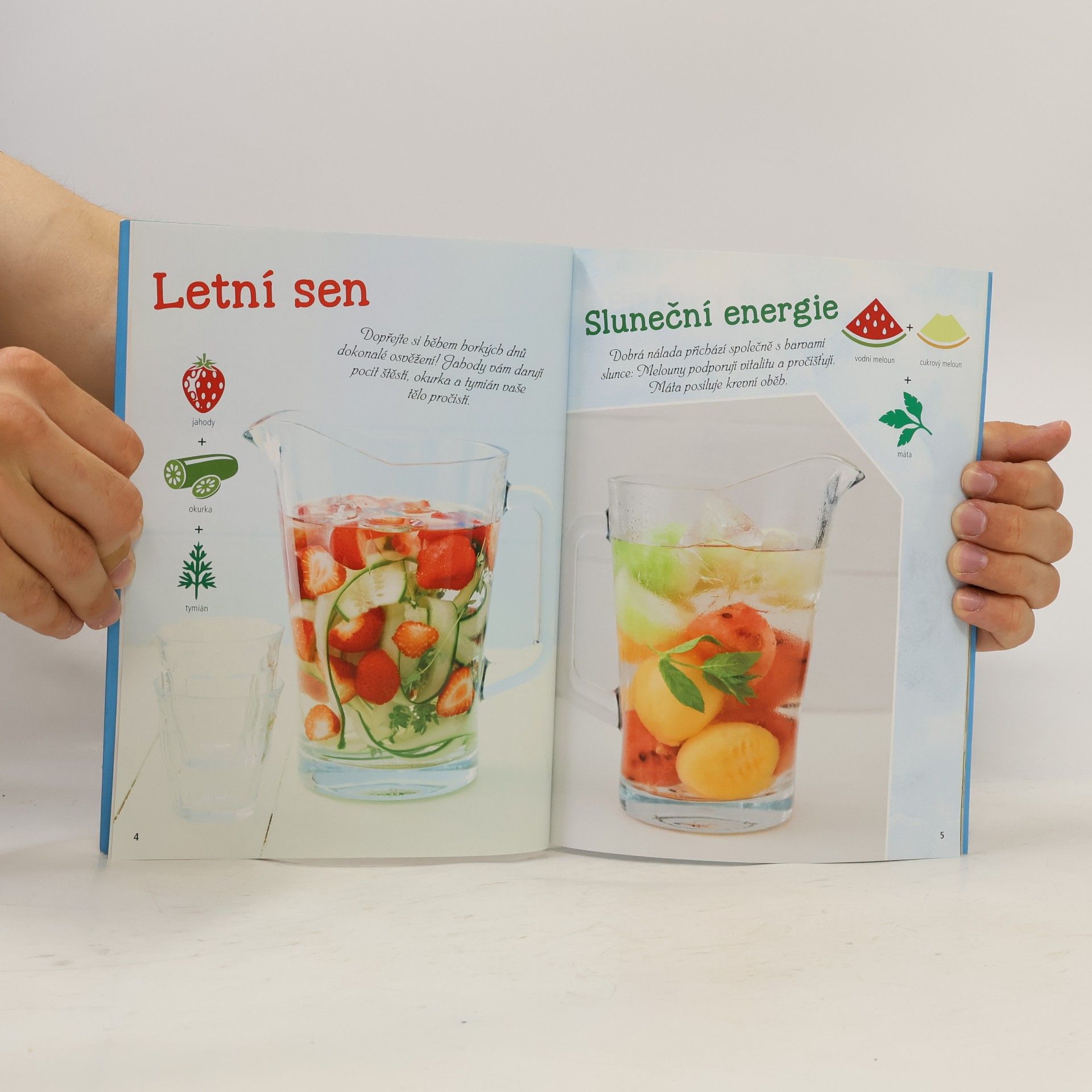 Kolektiv autorů Detoxikační nápoje s ovocem, bylinkami a dalšími přísadami