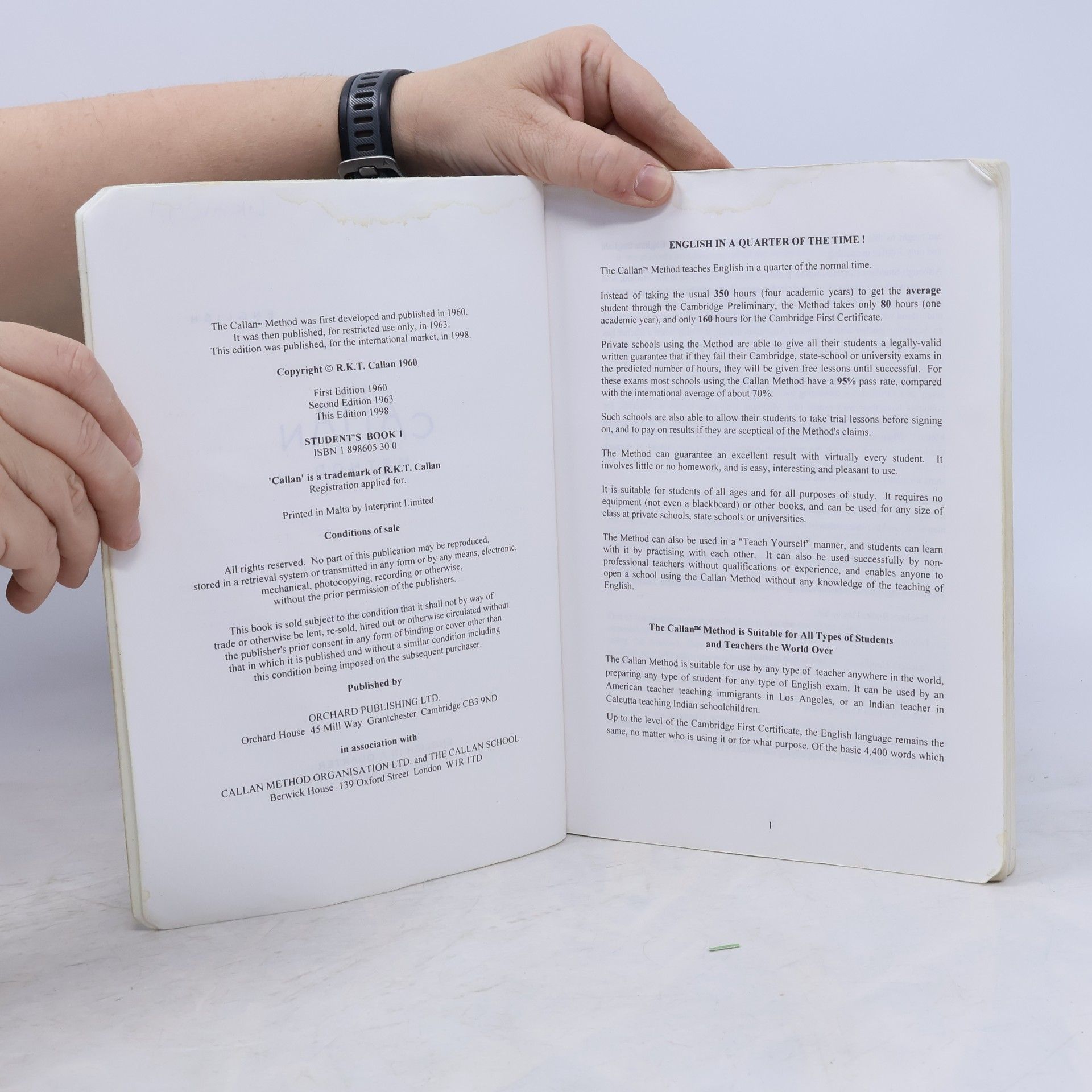 Autorenkollektiv Callan Method, Student´s Book 1