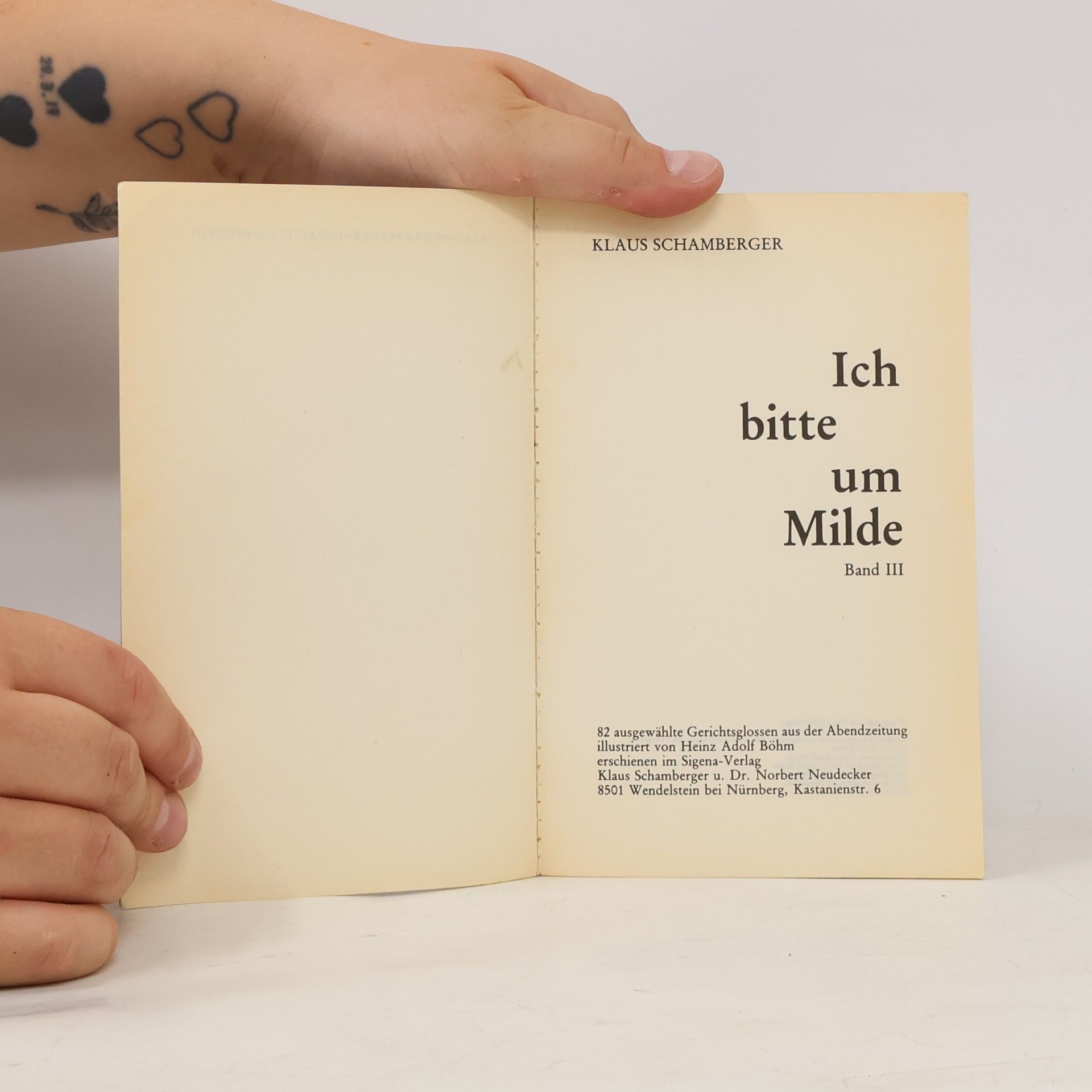 Klaus Schamberger Ich bitte um Milde 3