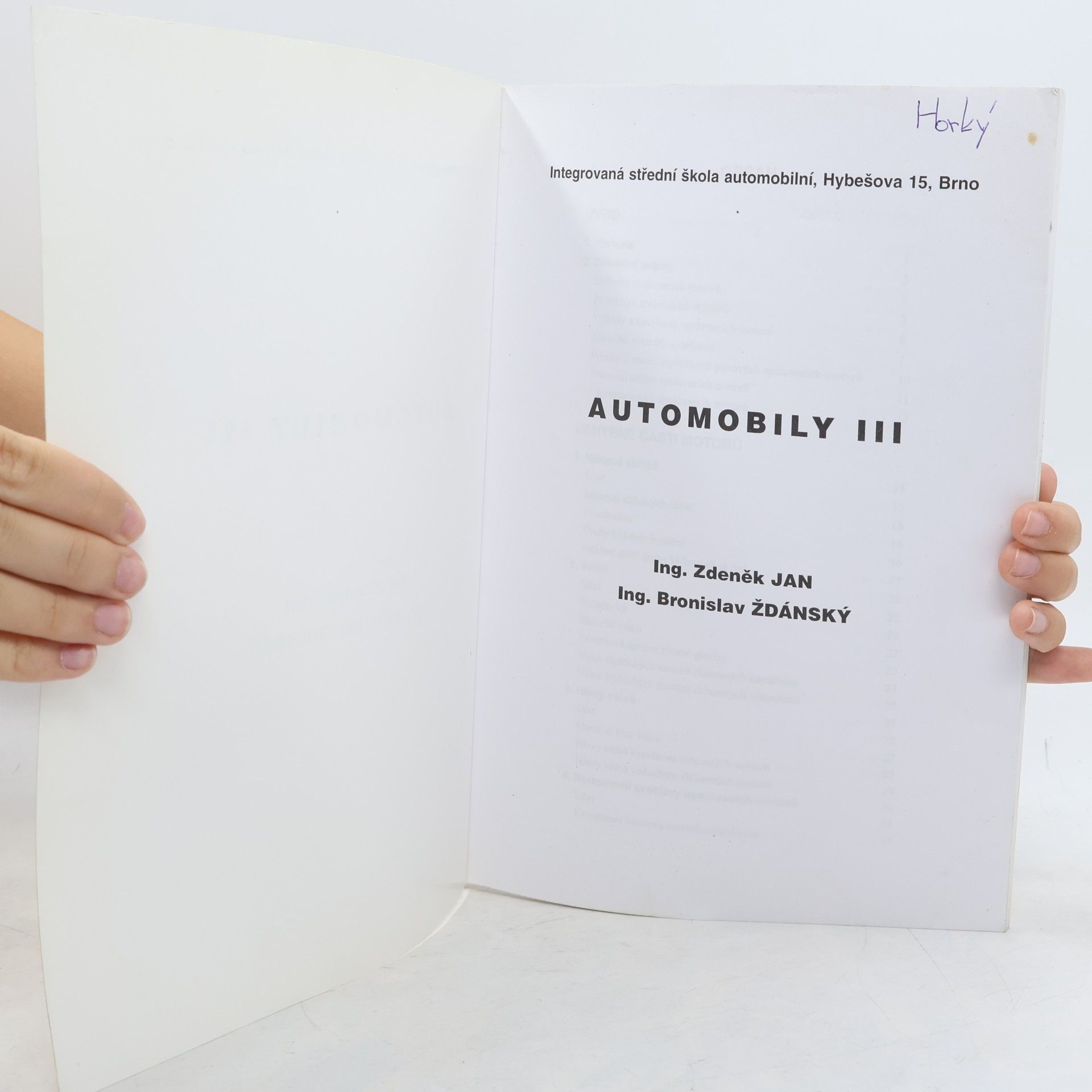 Bronislav Ždánský Automobily III