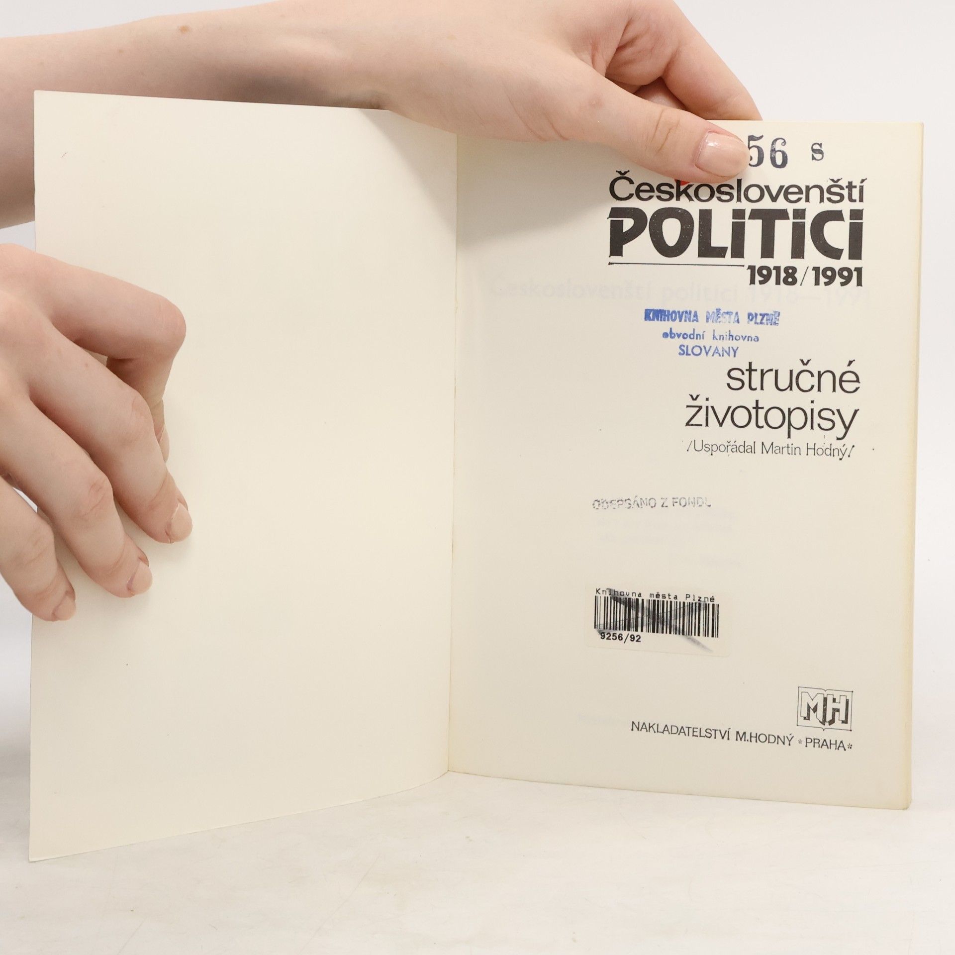 Hodný Martin Českoslovenští politici 1918-1991