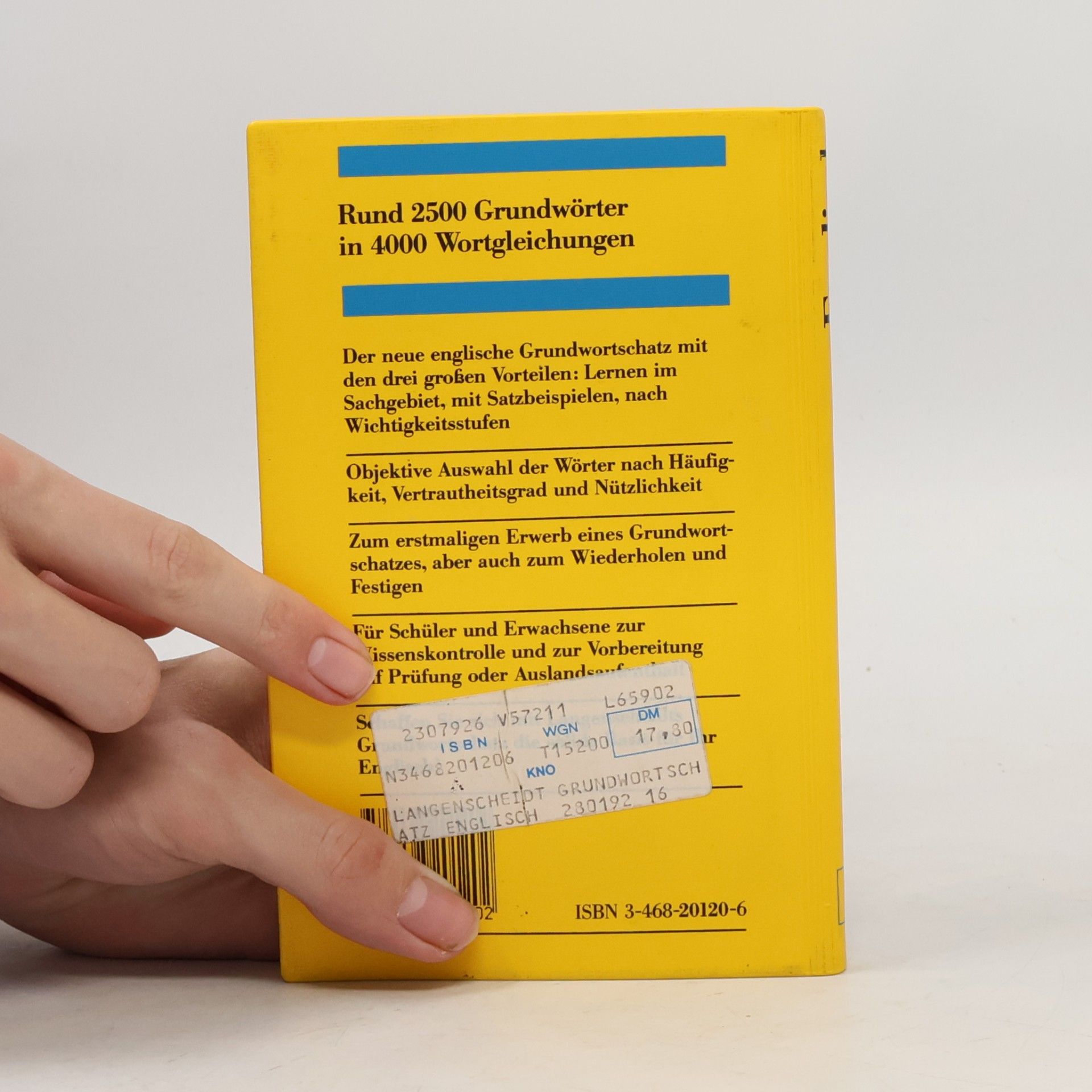 LangenscheidtRedaktion Langenscheidts Grundwortschatz, Englisch : ein nach Sachgebieten geordnetes Lernwörterbuch mit Satzbeispielen