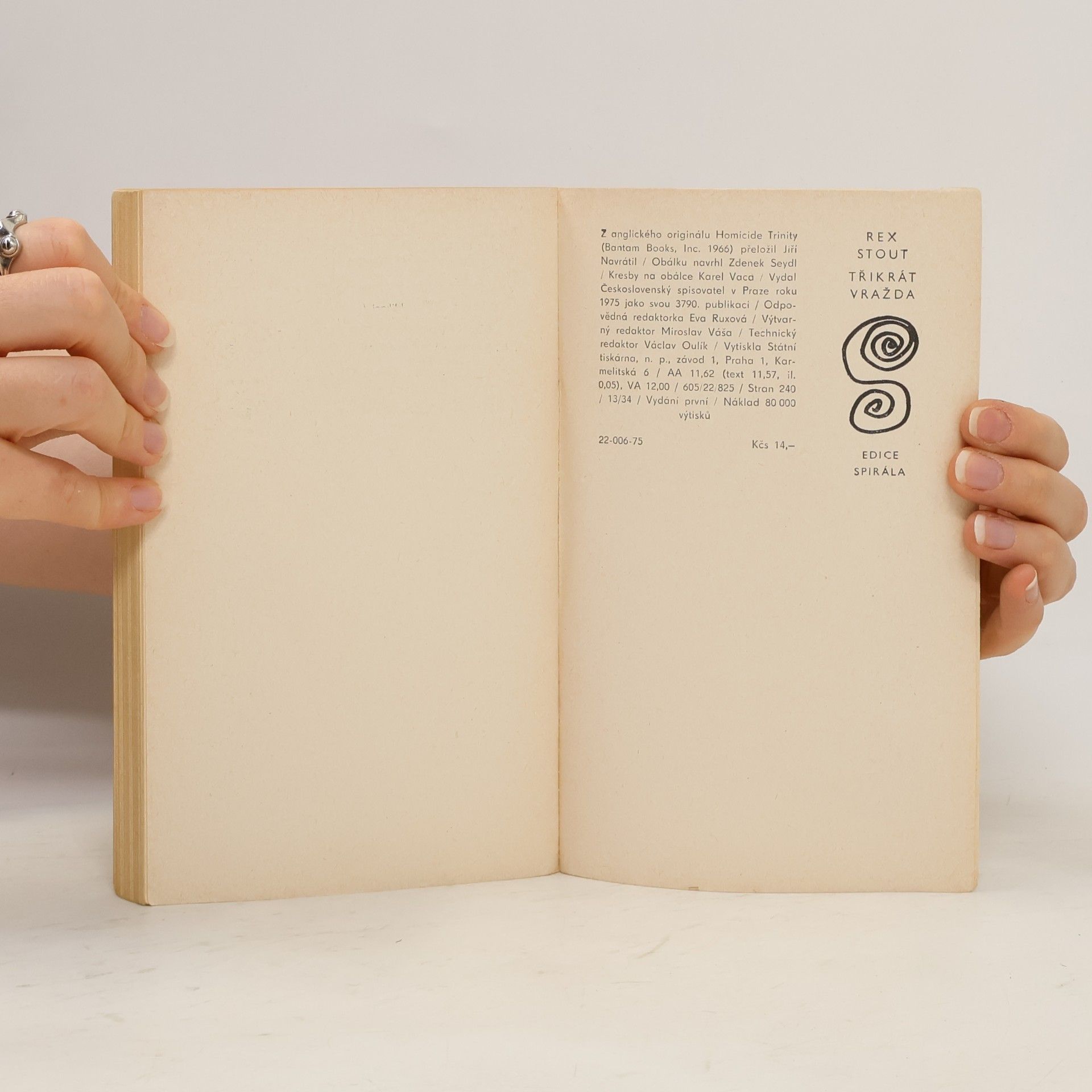 Rex Stout Třikrát vražda