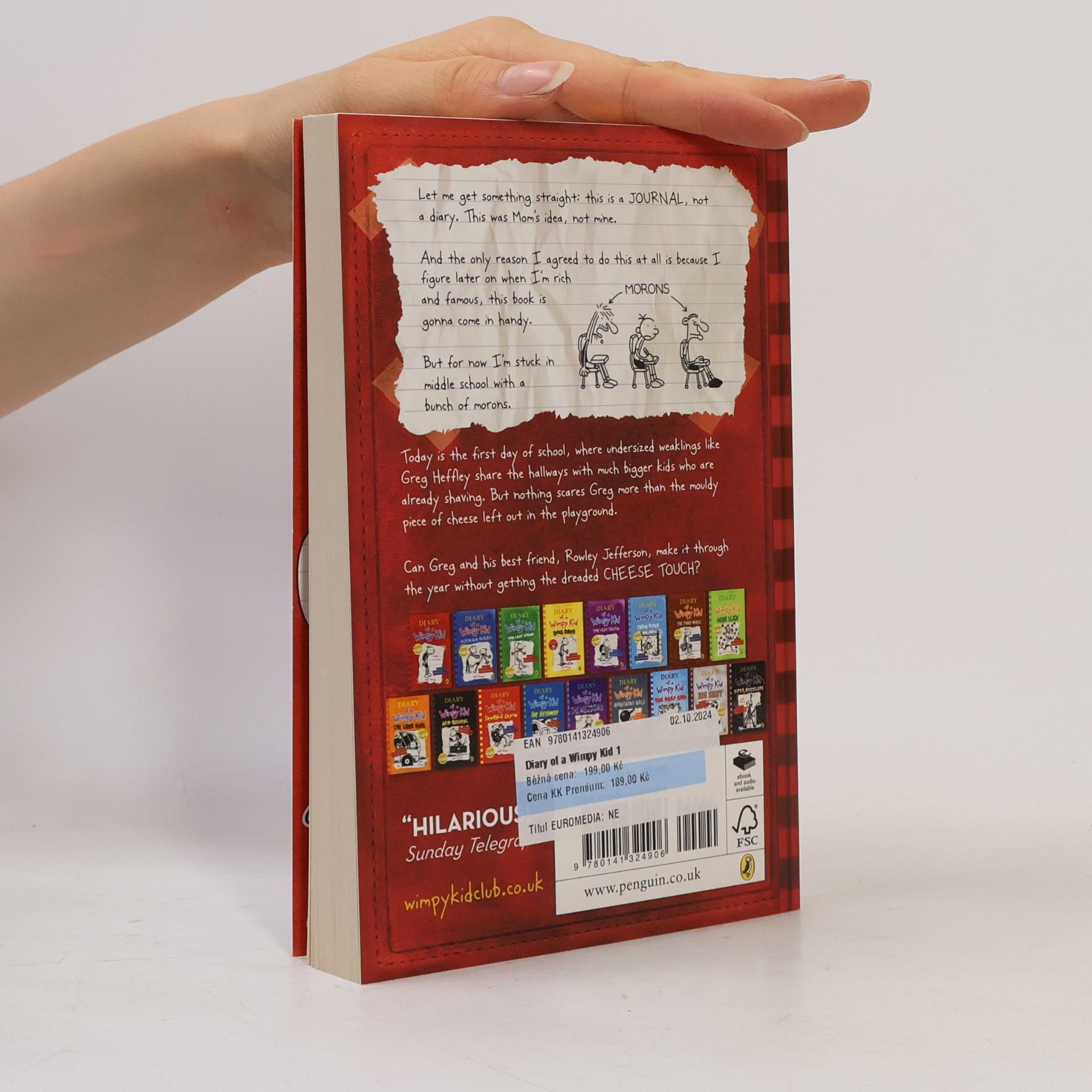 Jeff Kinney Diary of a Wimpy Kid 1