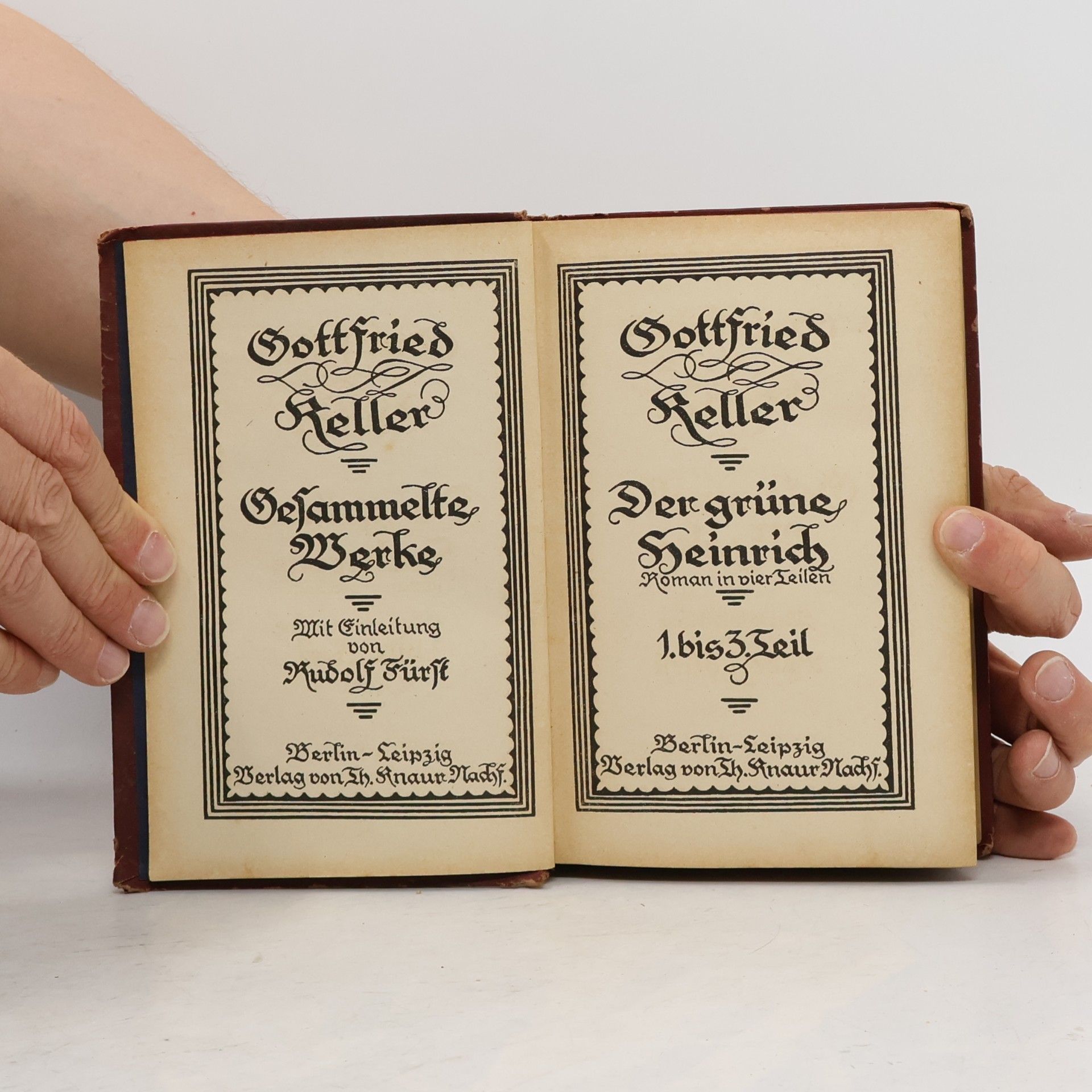 Gottfried Keller Gesammelte Werke