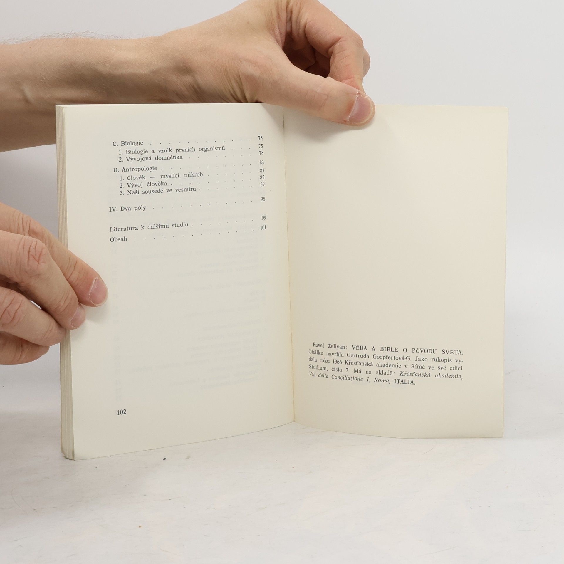 Pavel Želivan Věda a Bible o původu světa