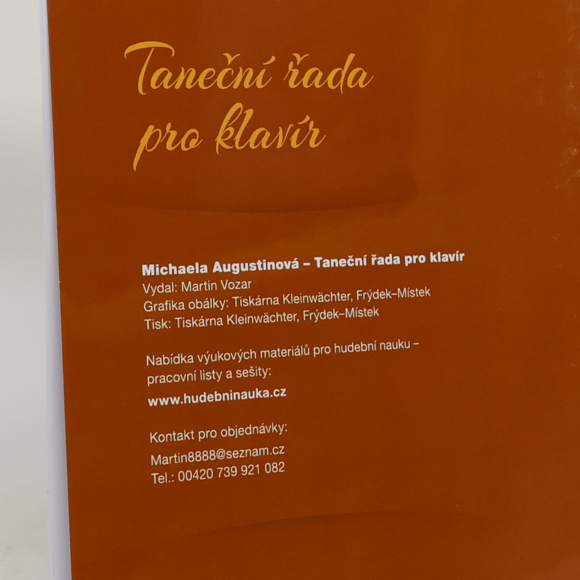 Michaela Augustinová Taneční řada pro klavír