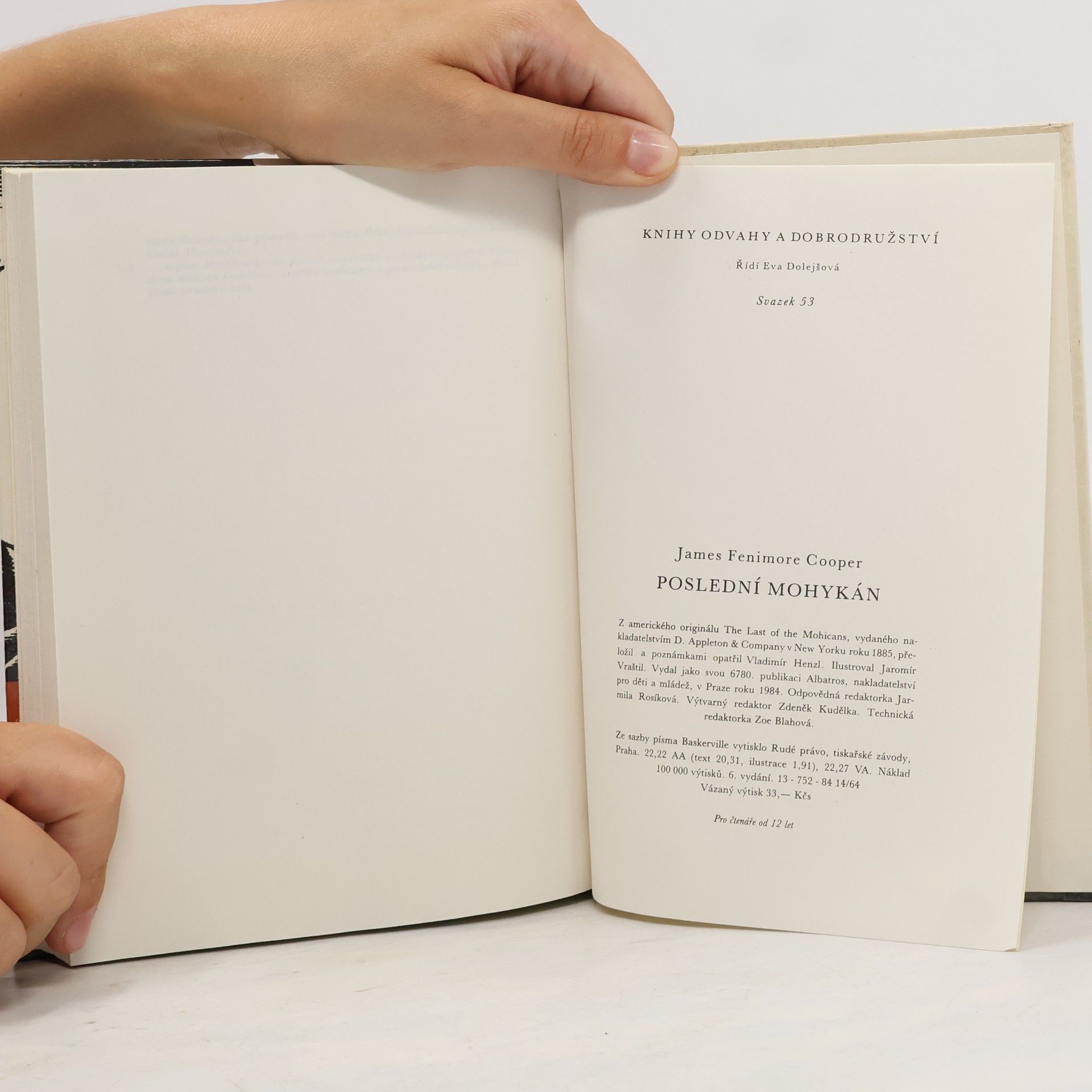 James Fenimore Cooper Poslední Mohykán