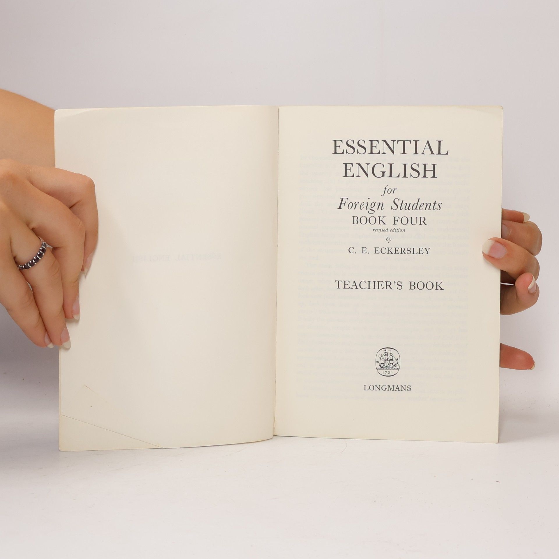 Charles Ewart Eckersley Essential English for Foreign Students. Book 4