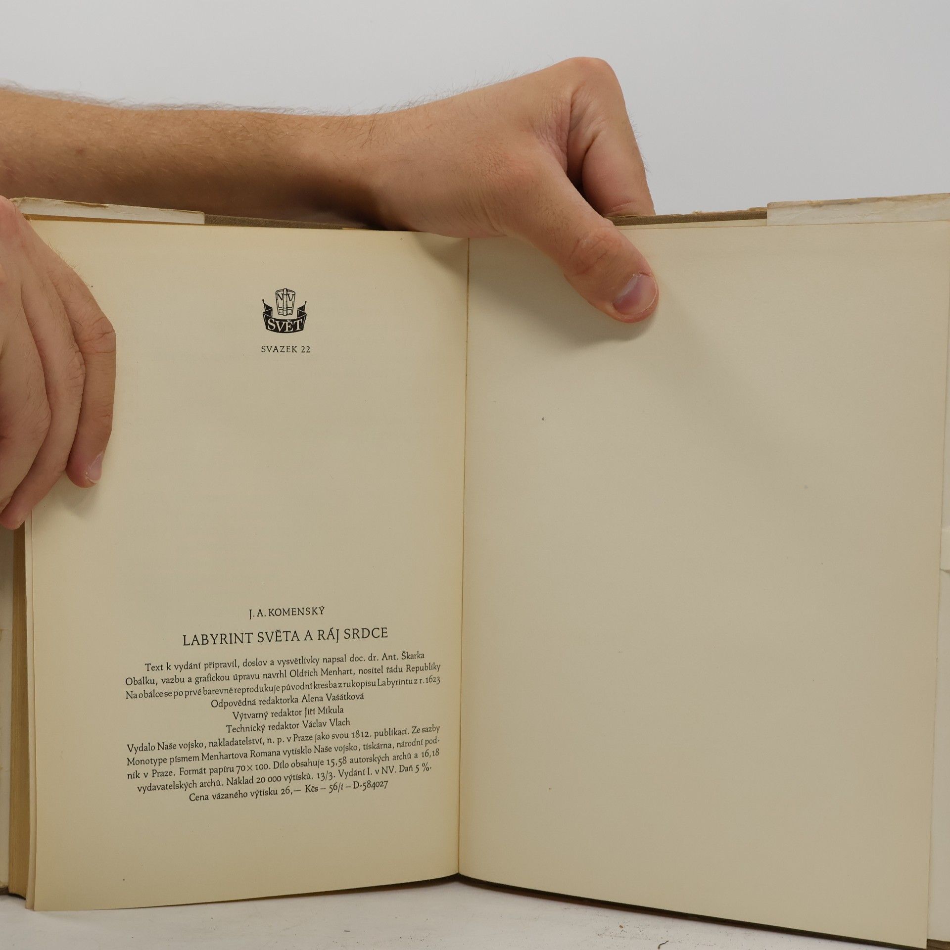 Johann Amos Comenius Labyrint světa a ráj srdce