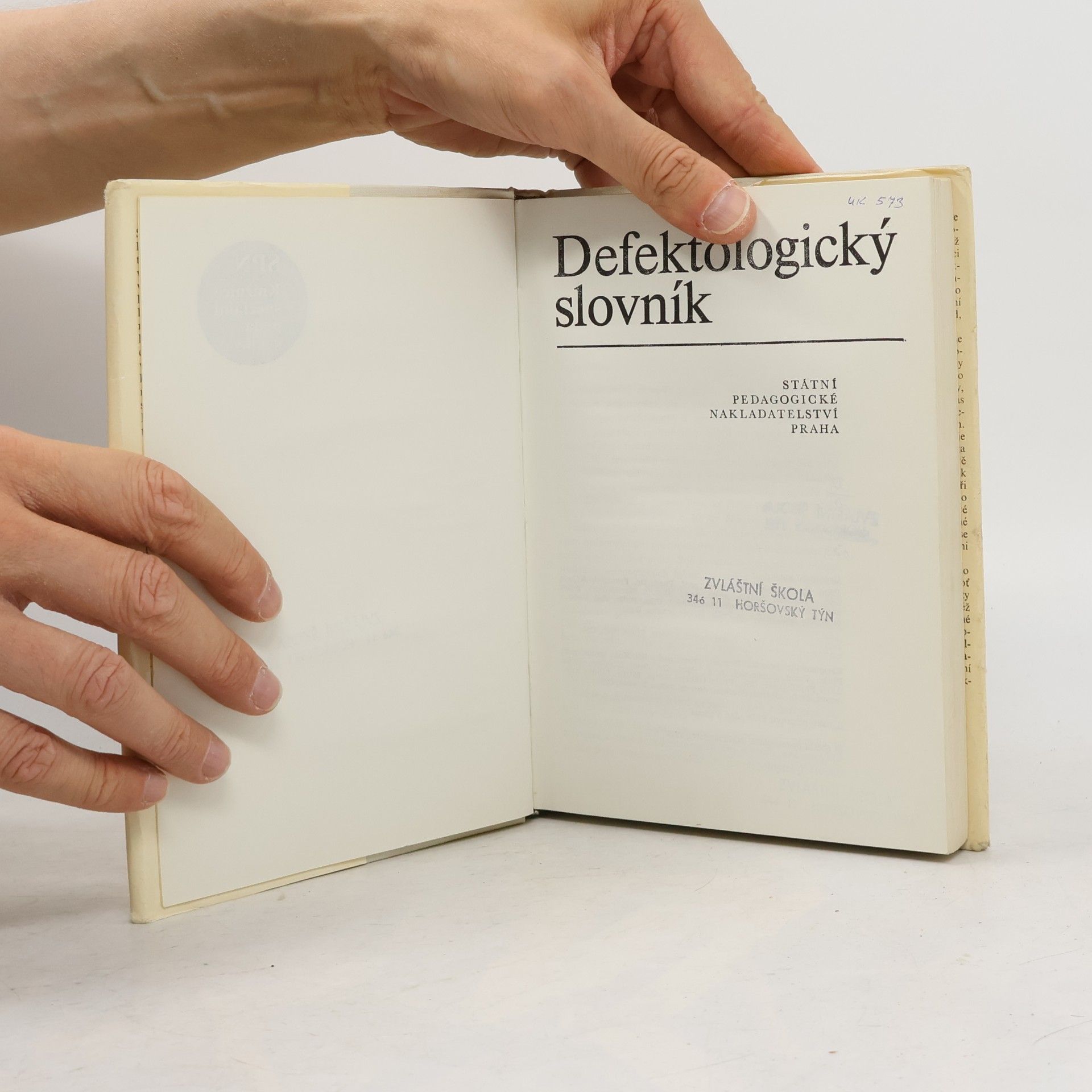 Kolektiv autorů Defektologický slovník