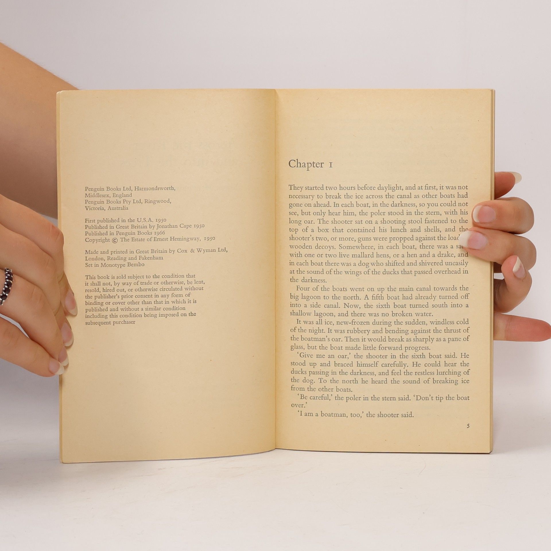 Ernest Hemingway Across the River and Into the Trees