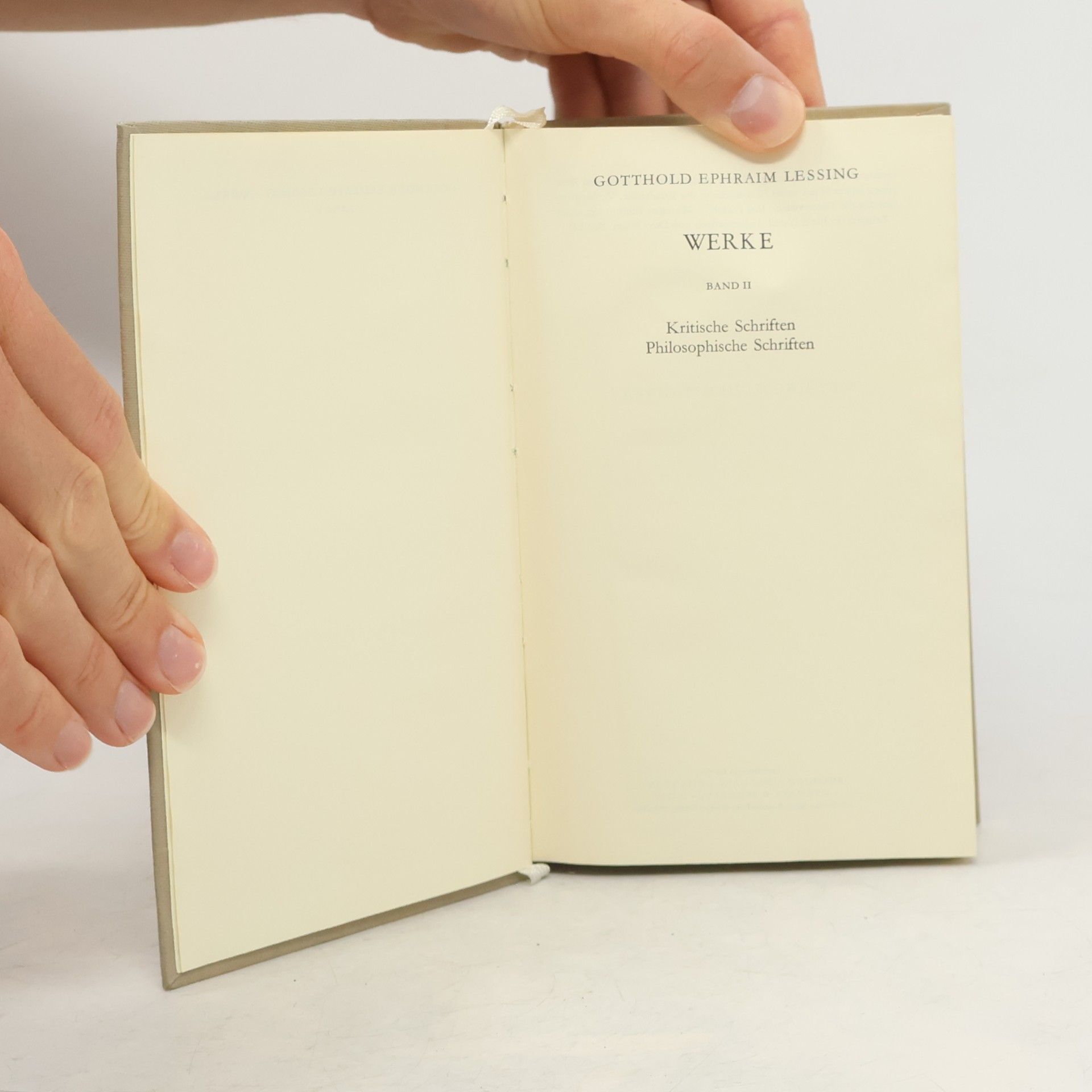 Gotthold Ephraim Lessing Werke II.