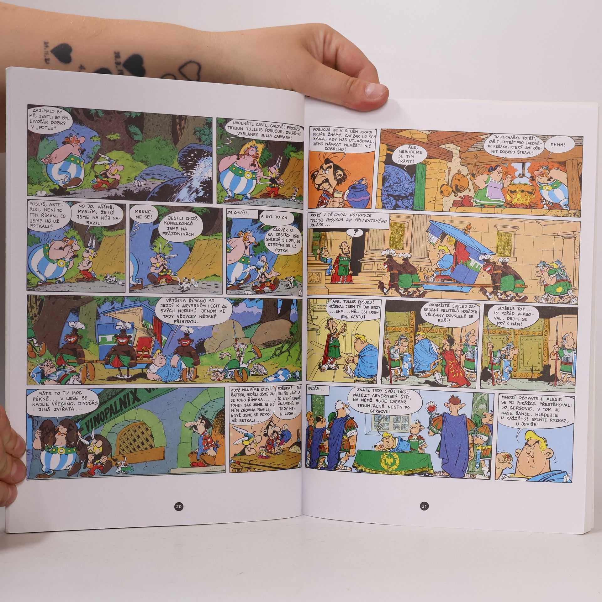René Goscinny Asterix a slavný štít