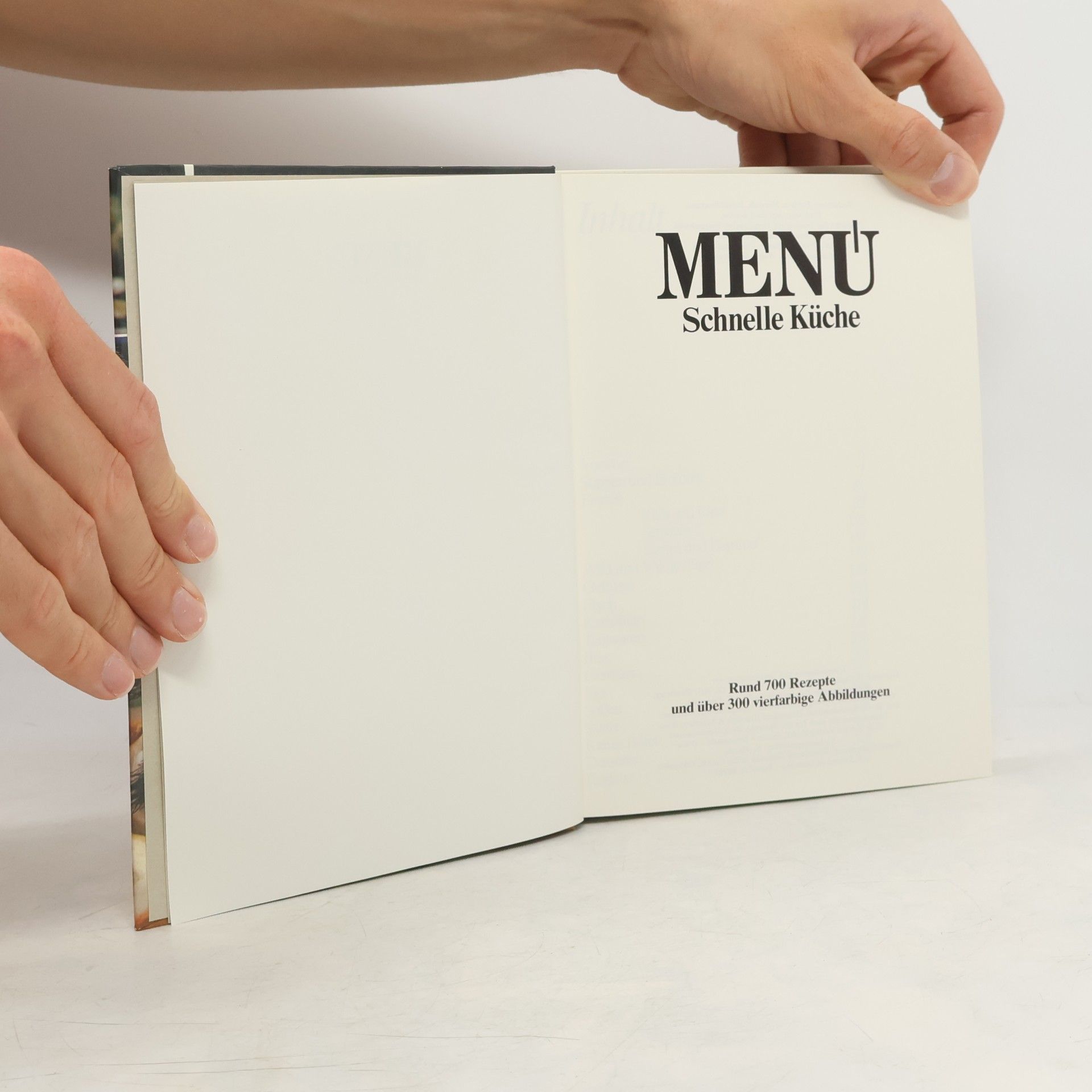 Ingrid Seemann Menu. Schnelle Küche