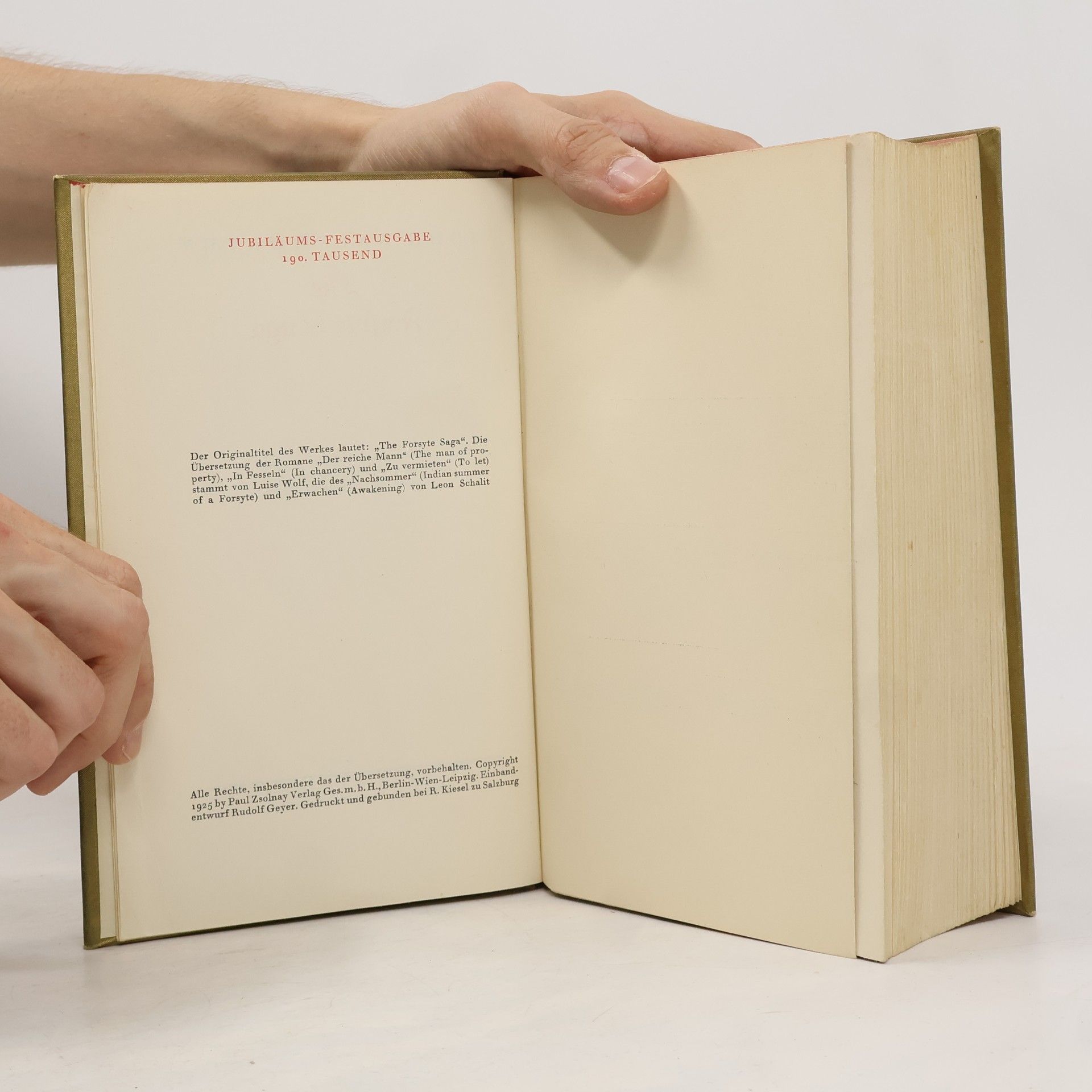 John Galsworthy Die Forsyte Saga