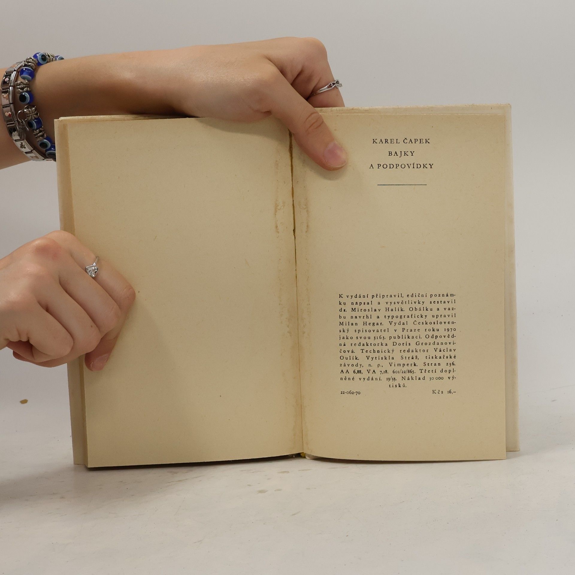 Karel Čapek Bajky a podpovídky