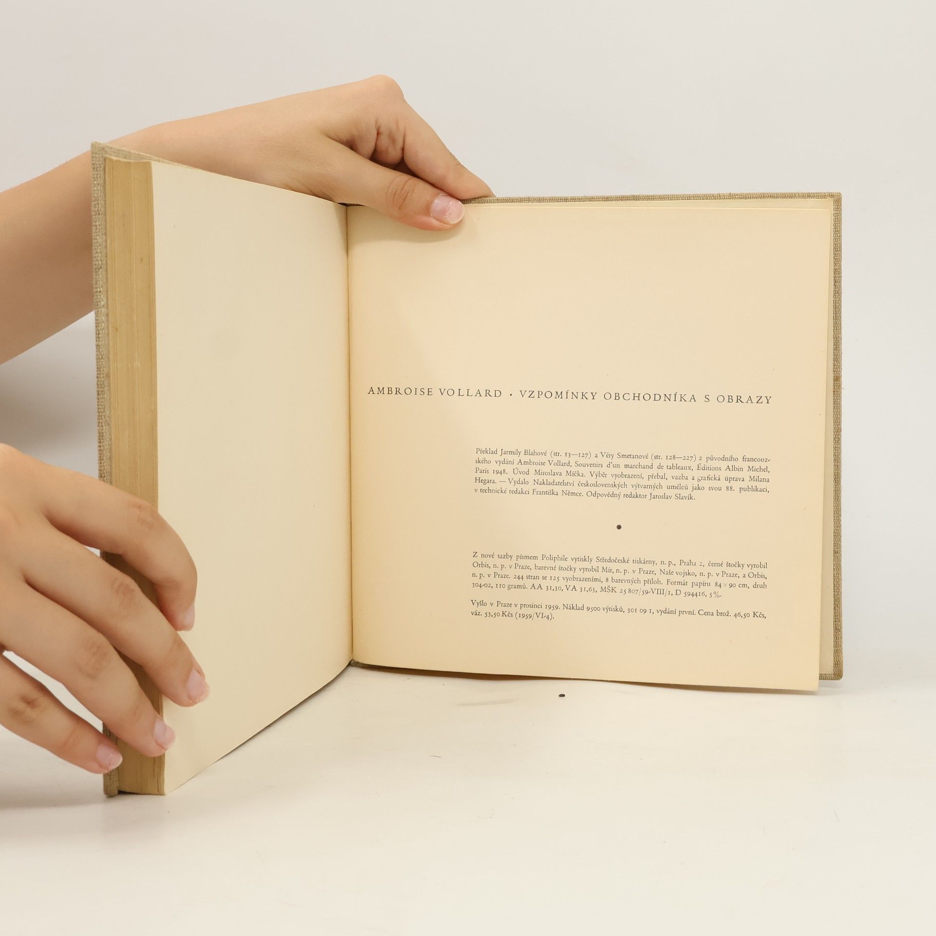 Ambroise Vollard Vzpomínky obchodníka s obrazy