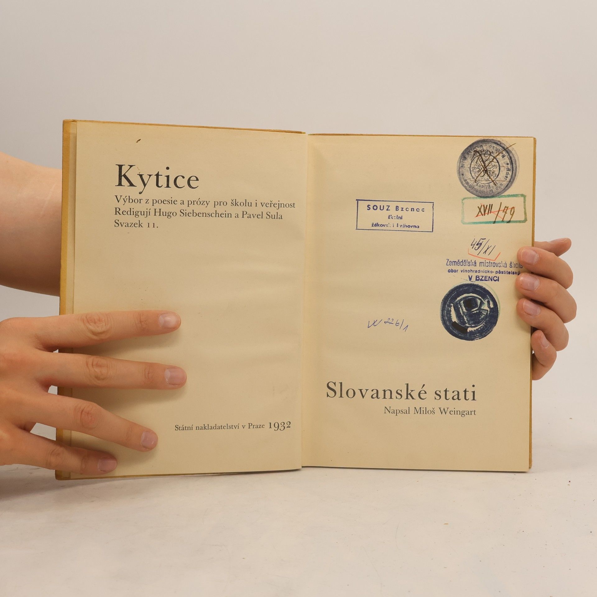 Weingart Miloš Slovanské stati