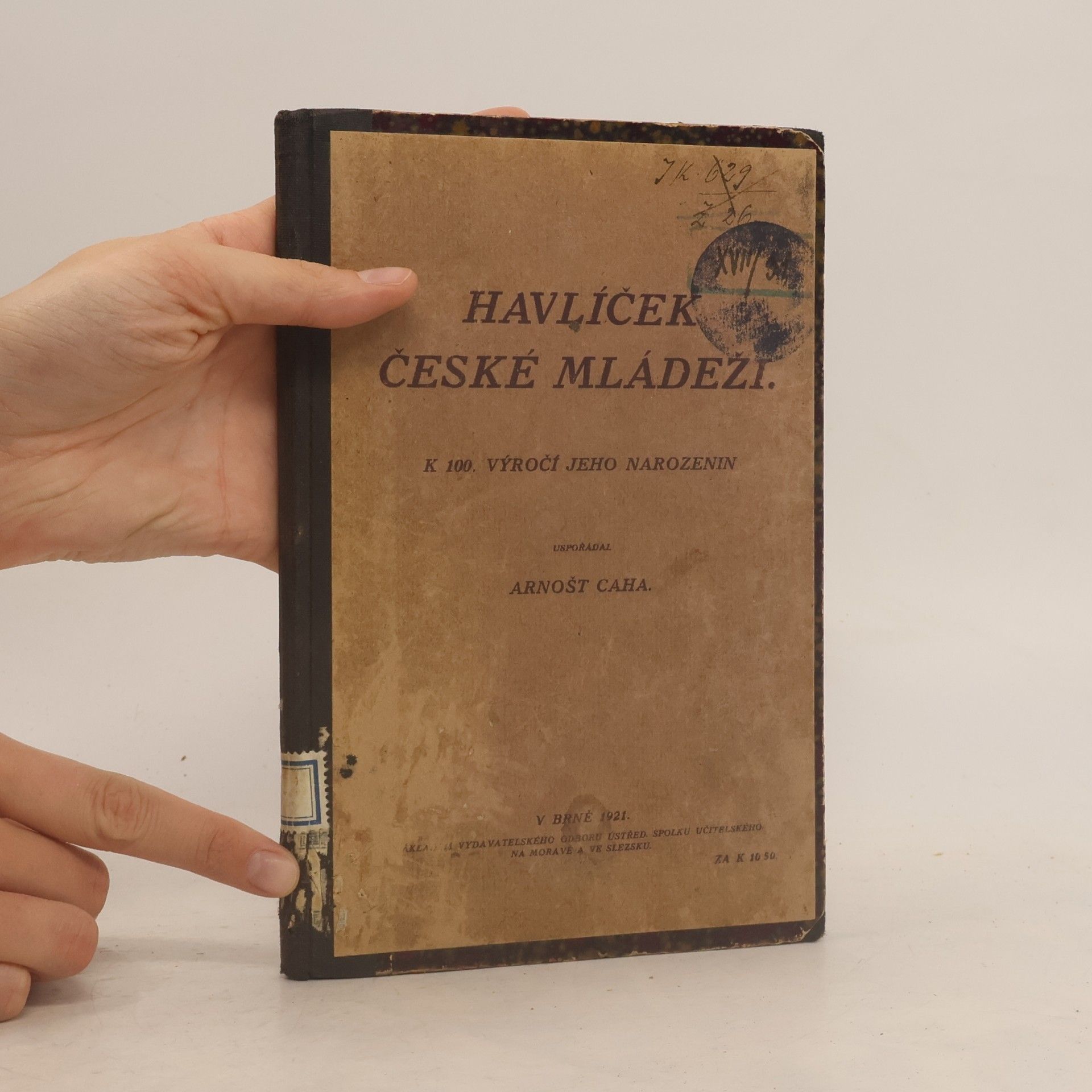 Arnošt Caha Havlíček české mládeži
