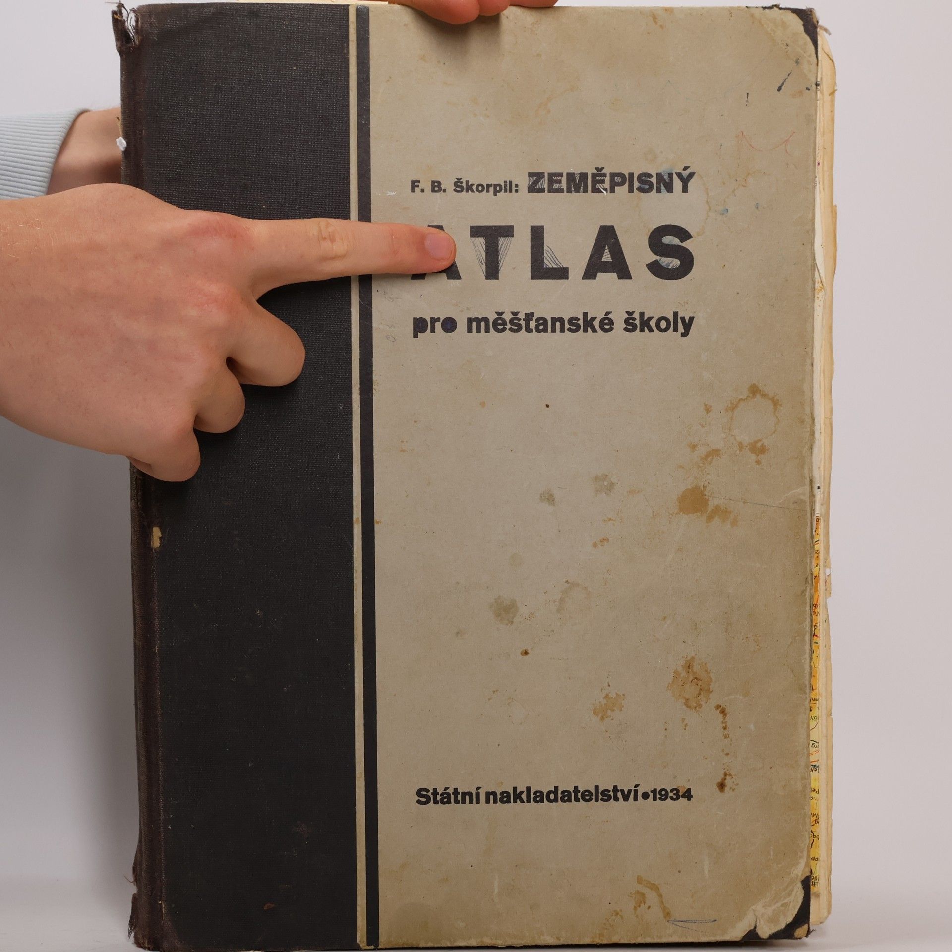 František Bohumil Škorpil Zeměpisný atlas pro měšťanské školy