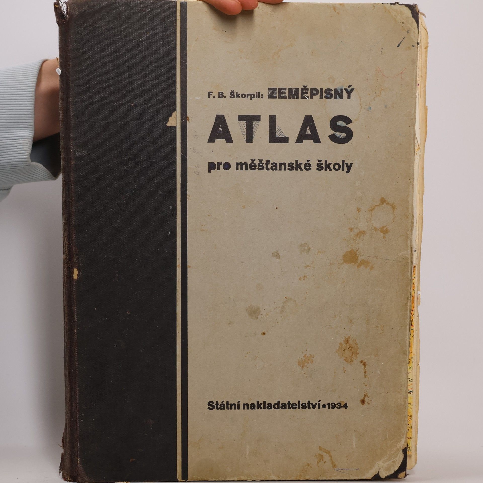 František Bohumil Škorpil Zeměpisný atlas pro měšťanské školy