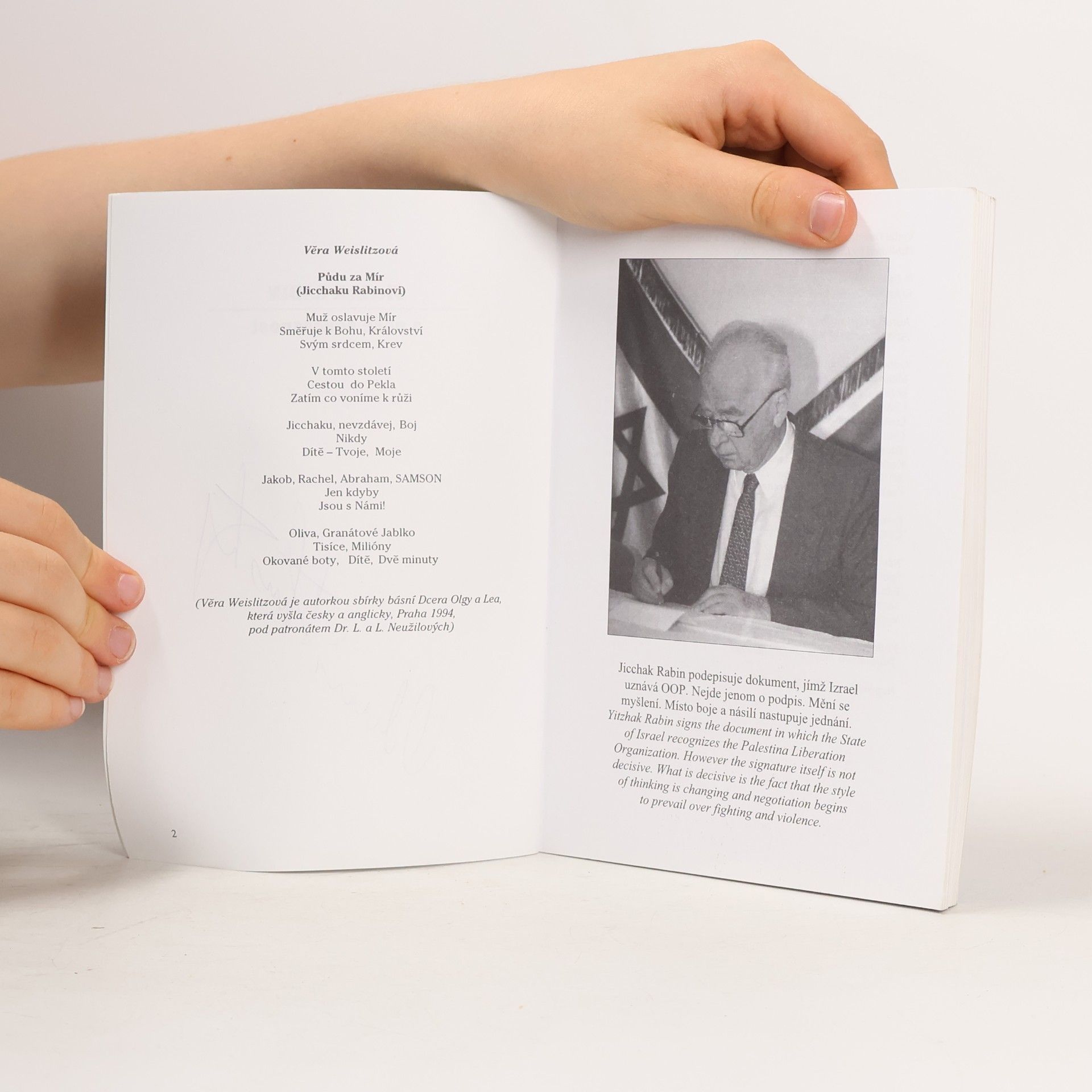 Autores varios Jicchak Rabin a naše současnost. Yitzhak Rabin in Our Times