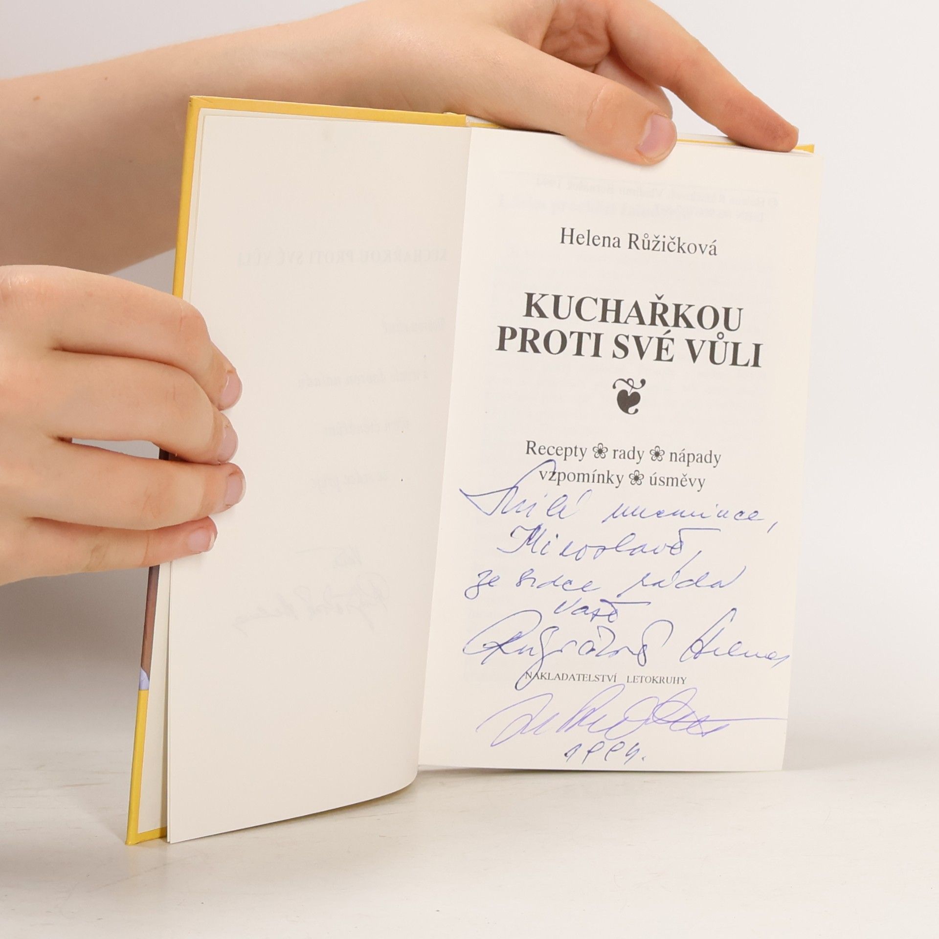 Helena Růžičková Kuchařkou proti své vůli