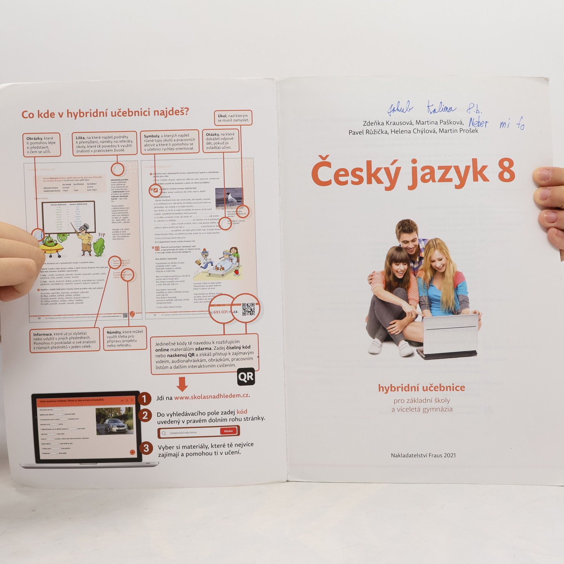 Zdeňka Krausová Český jazyk 8 : hybridní učebnice pro základní školy a víceletá gymnázia