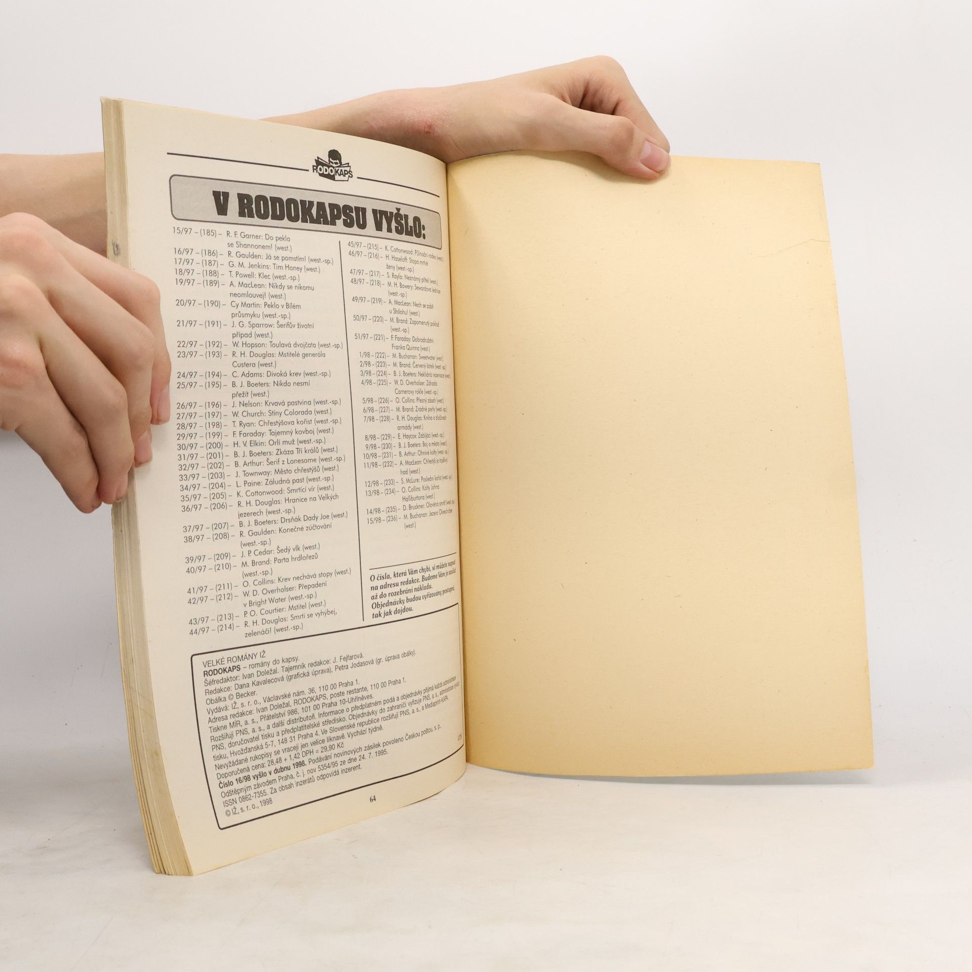 Autorenkollektiv Rodokaps 1/2000 Zimní speciál