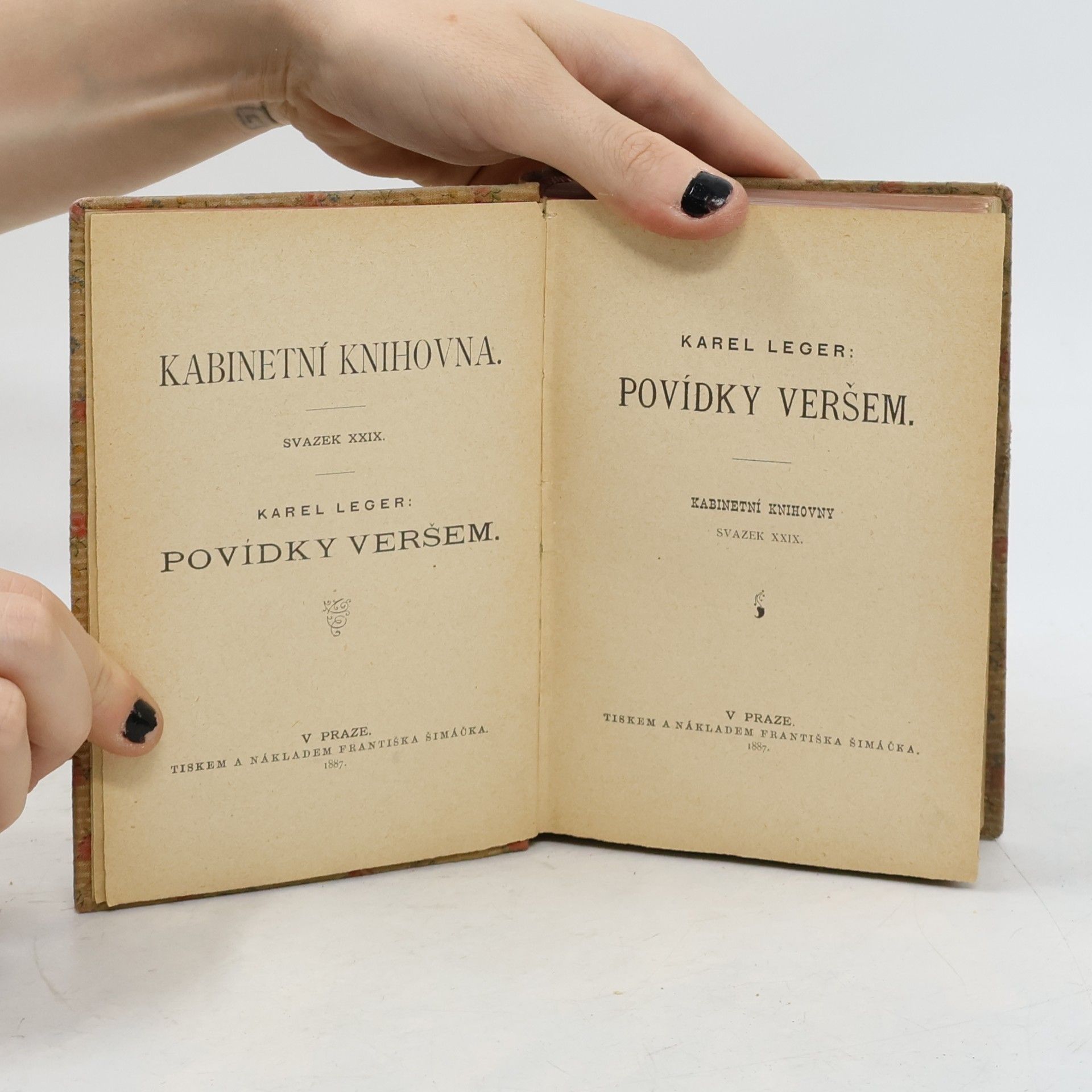 Karel Leger Povídky veršem