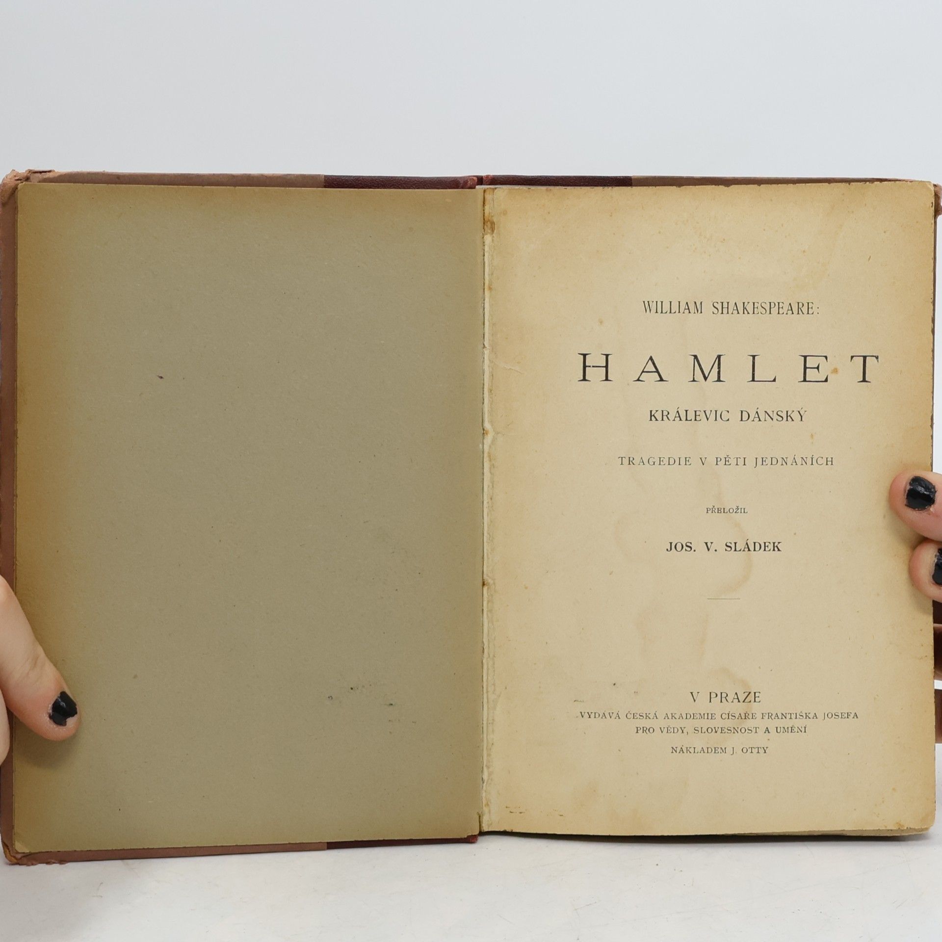 William Shakespeare Hamlet kralevic dánský