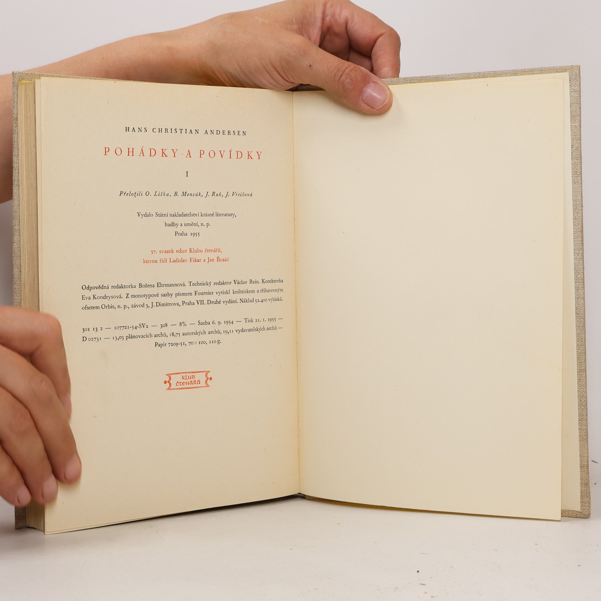 Hans Christian Andersen Pohádky a povídky I.